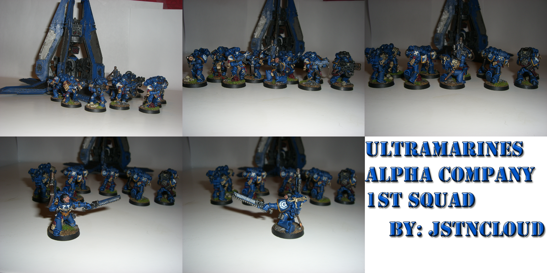 Space Marines, Tactical Squad, Ultramarines, Ultramarines. Warhammer 40k