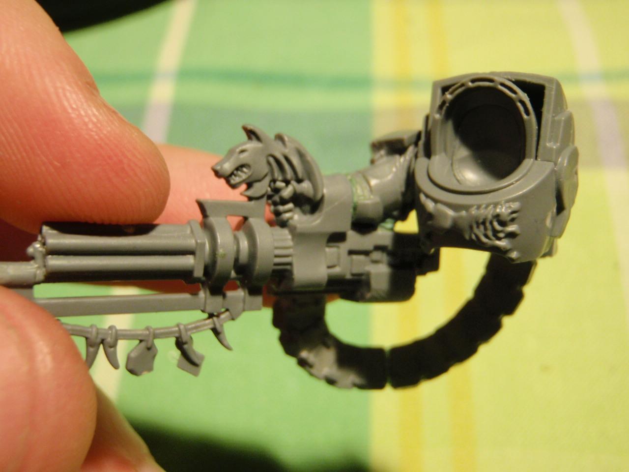 Opposite side showing the re-positioned arm