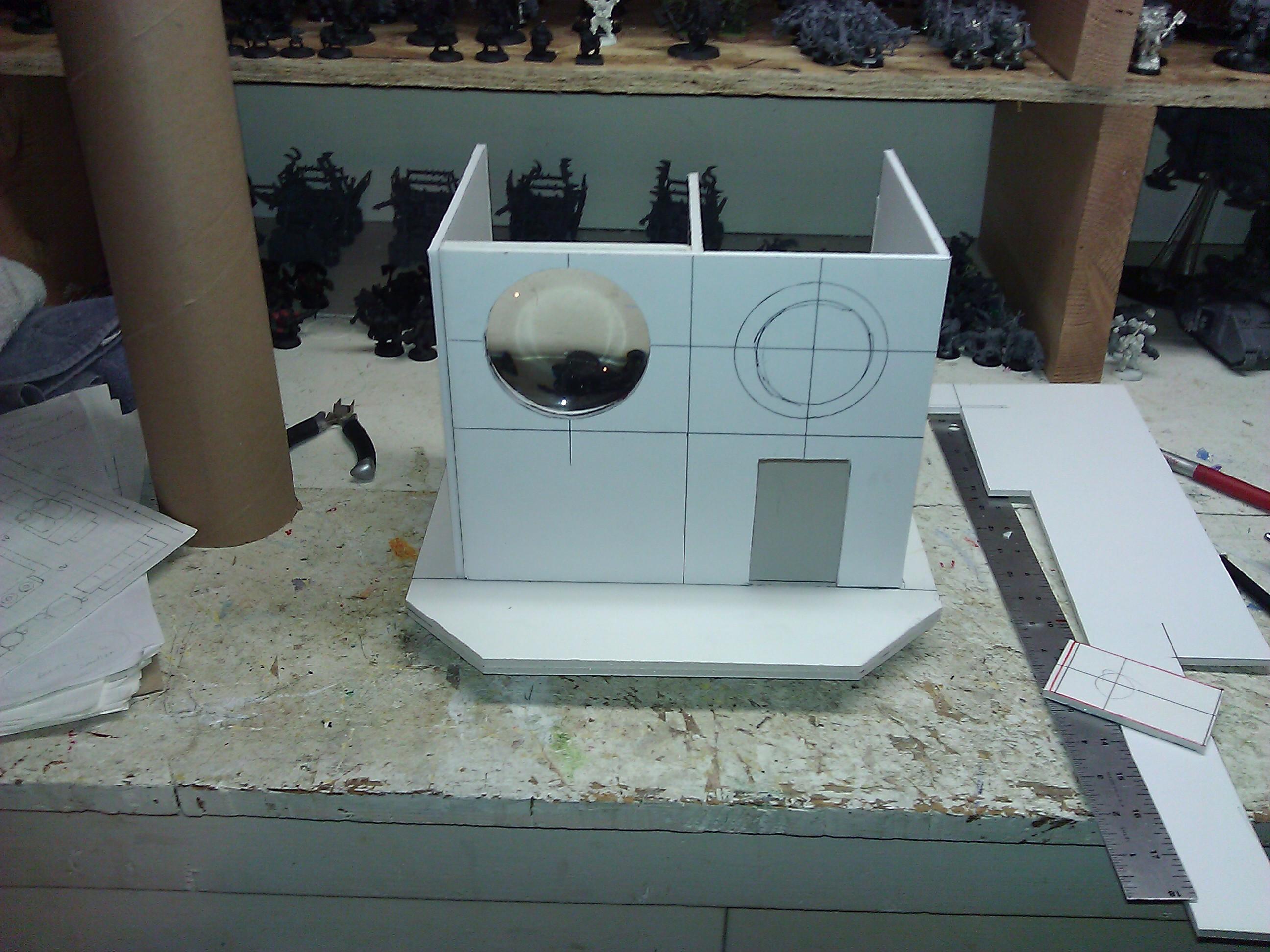 This view shows the magnifying glass that I used for the viewing room