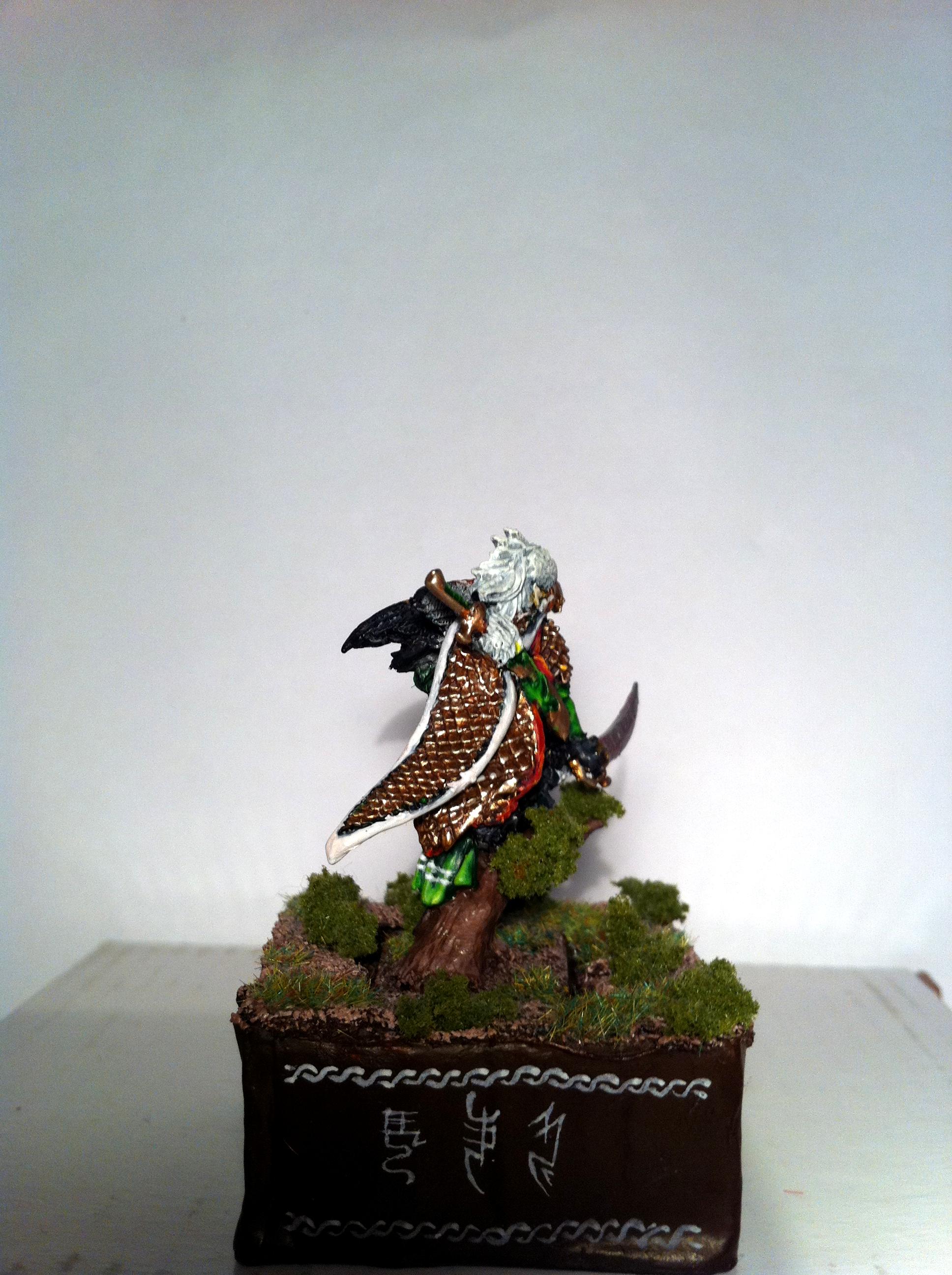 Conversion, Dark Elves, Dreadlord, Green, Hawk, Highborn, Red, Warhammer Fantasy, Wood Elves