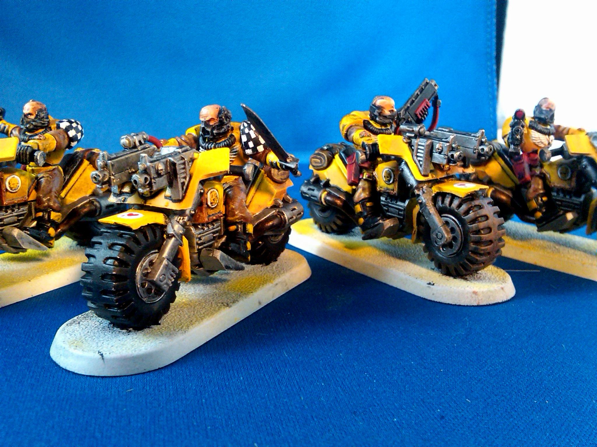 Bike, Imperial Fists, Scouts, Space Marines