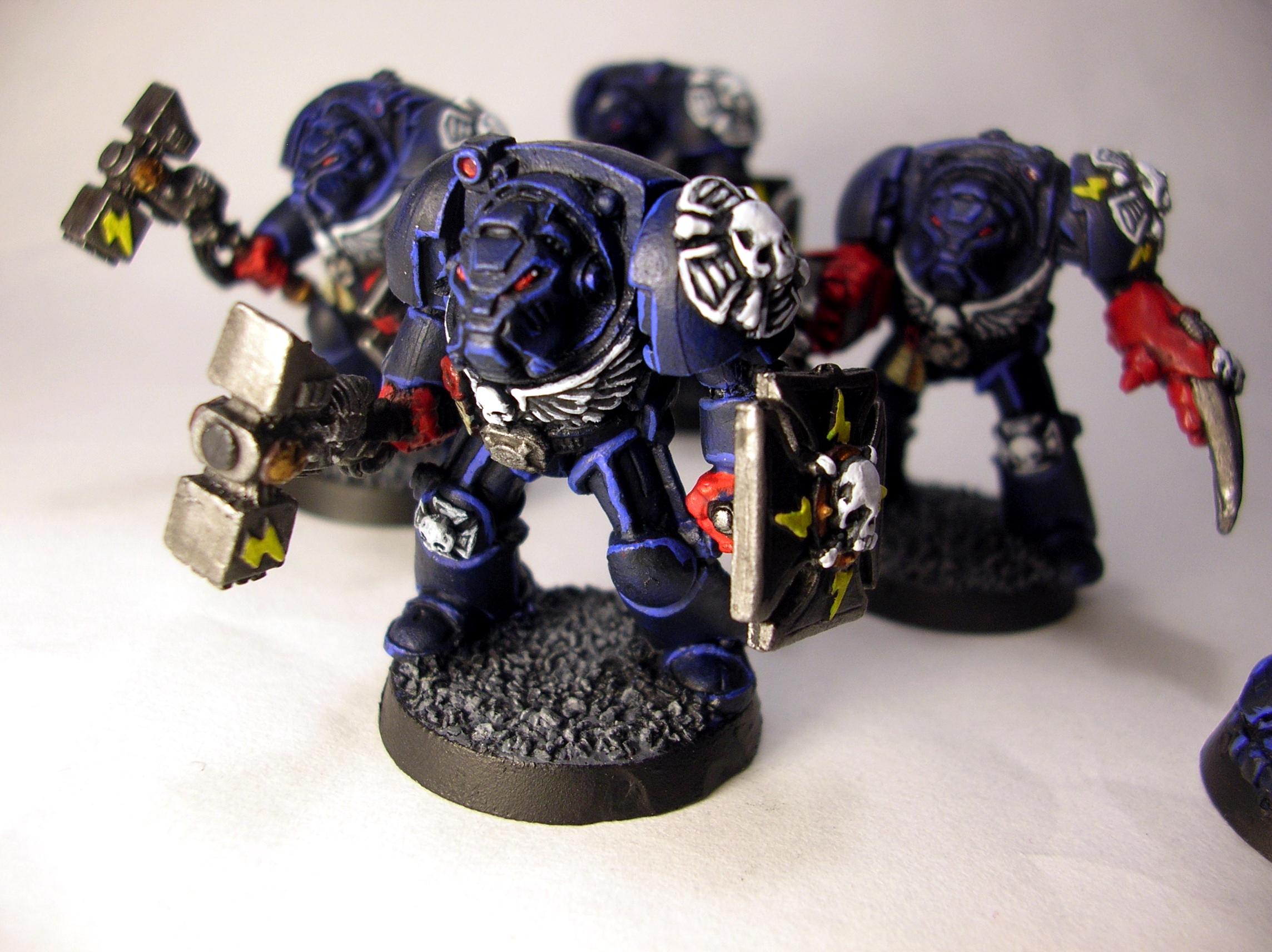 Assault Terminators, Crimson Fists, Thunder Hammer