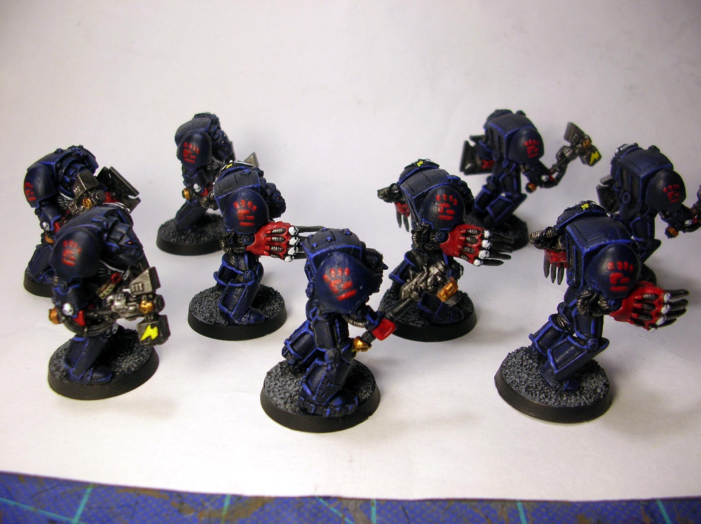 Assault Terminators, Crimson Fists, Thunder Hammer