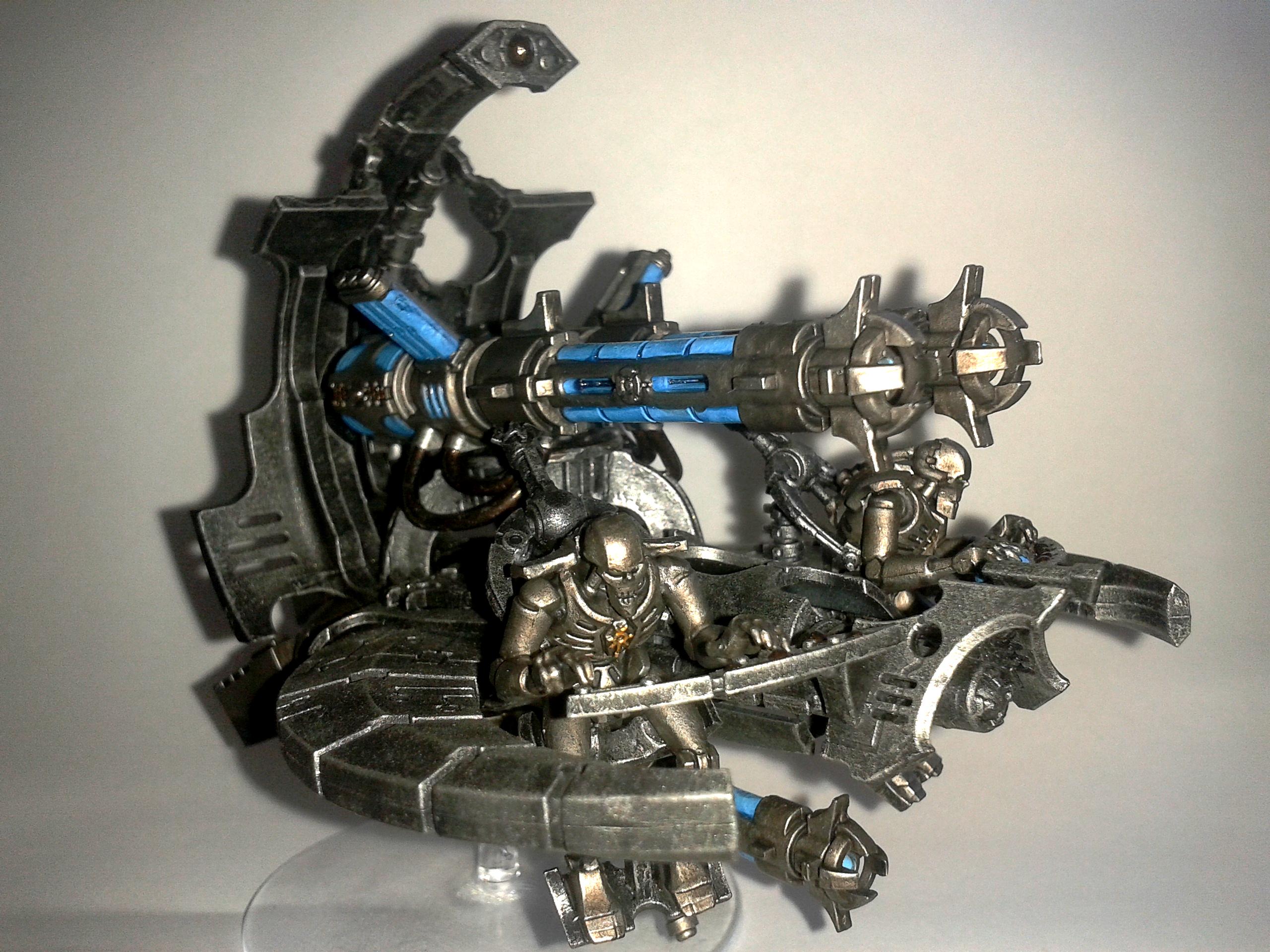 Annihilation, Barge, Boltgun, Gauss, Magnet, Metal, Necrons, Rough, Tesla