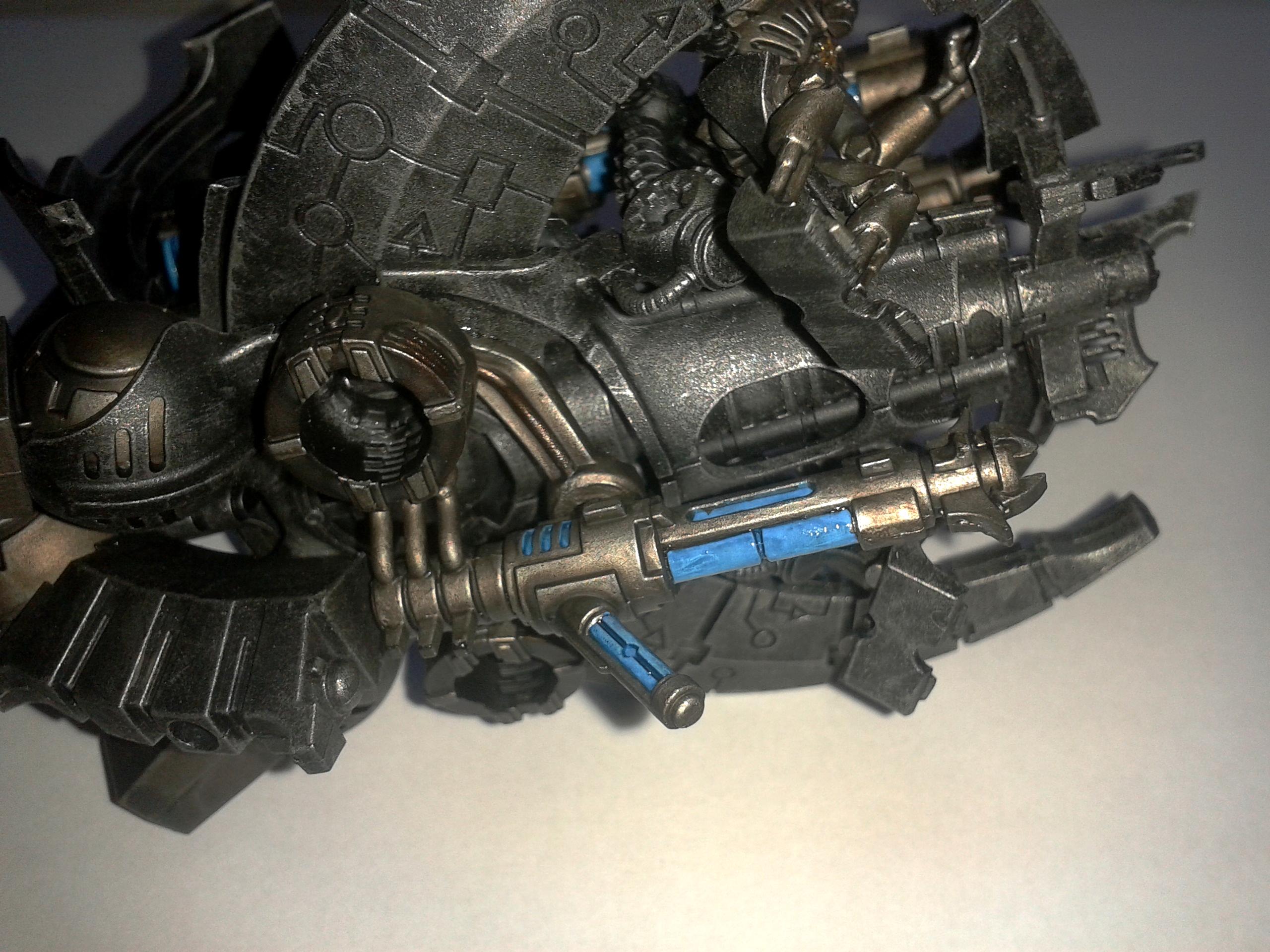 Annihilation, Barge, Boltgun, Gauss, Magnet, Metal, Necrons, Rough, Tesla