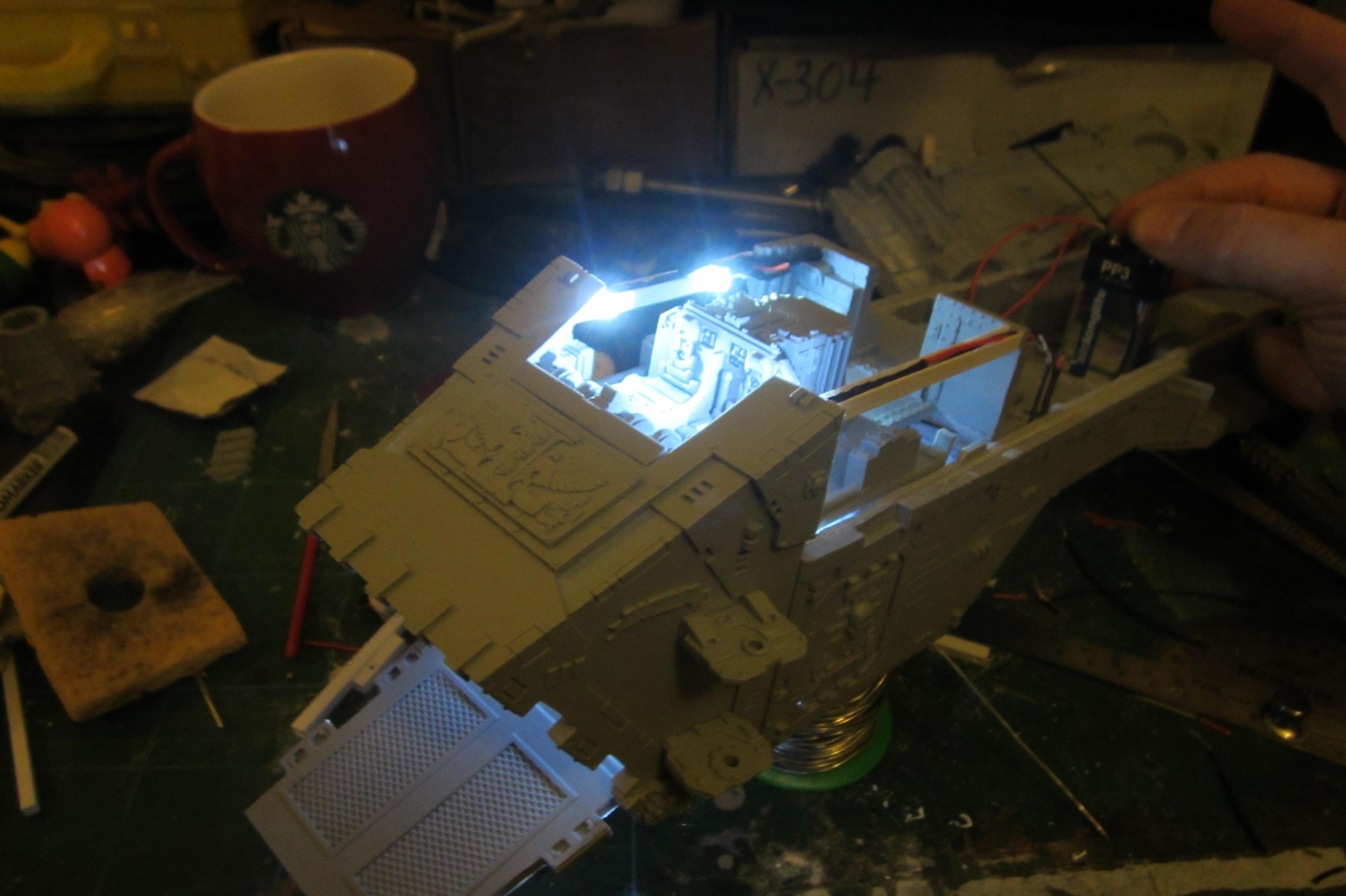 Conversion, Forge World, Led Lighting, Thunderhawk Gunship