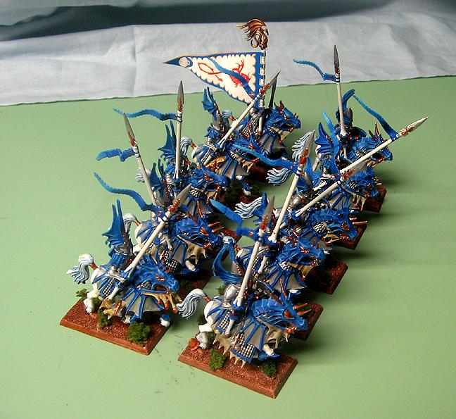 Cavalry, Dirt Base, Dragon Prince, High Elves, Textured Base, Warhammer Fantasy