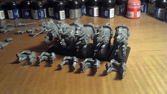 Front View of Horses on Base and Riders legs