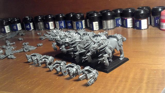 Angled View of the Horses & Riders Legs Built
