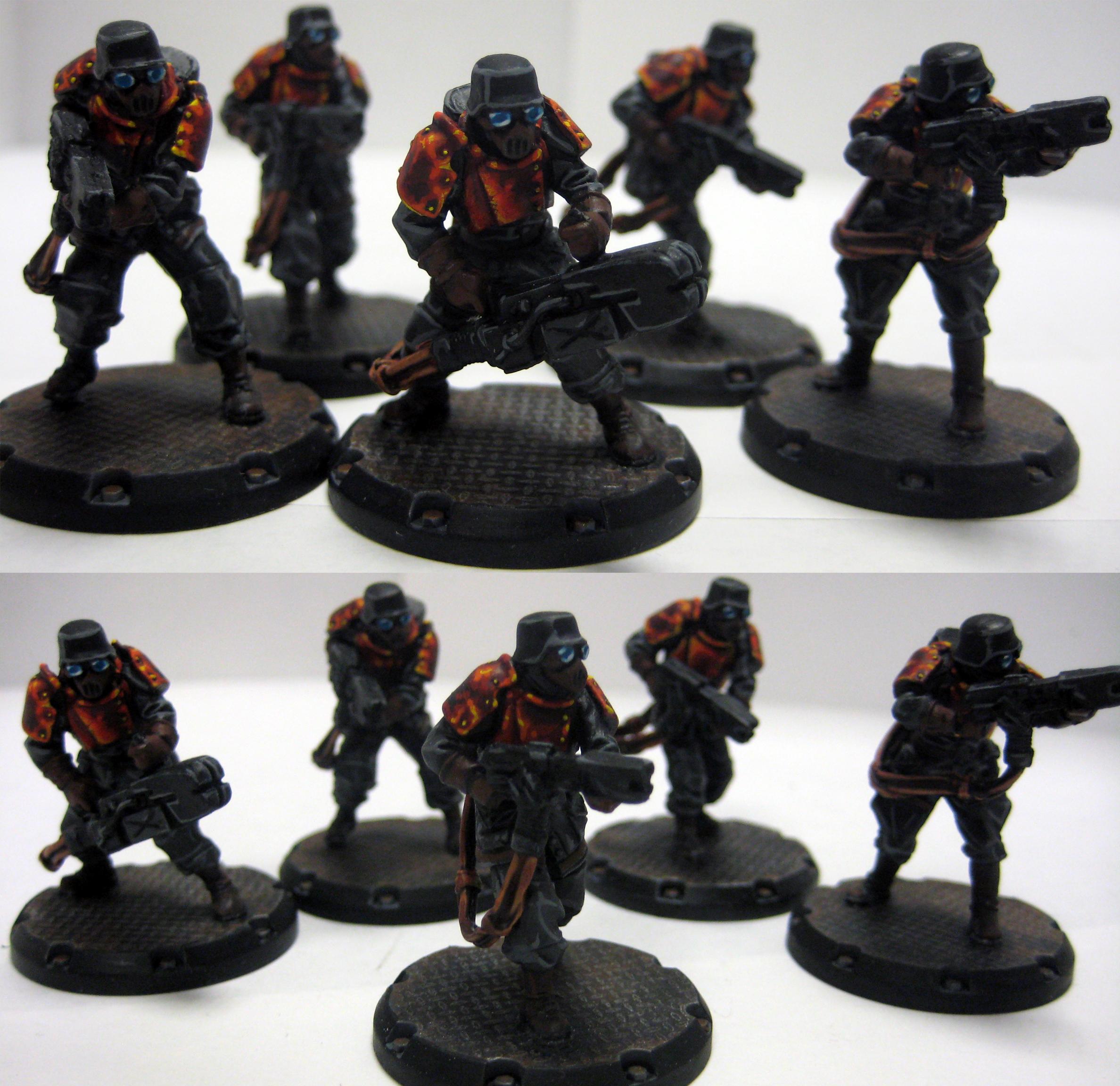 Dust Tactics, Grenadiers, Lava, Red, Traitor Guard