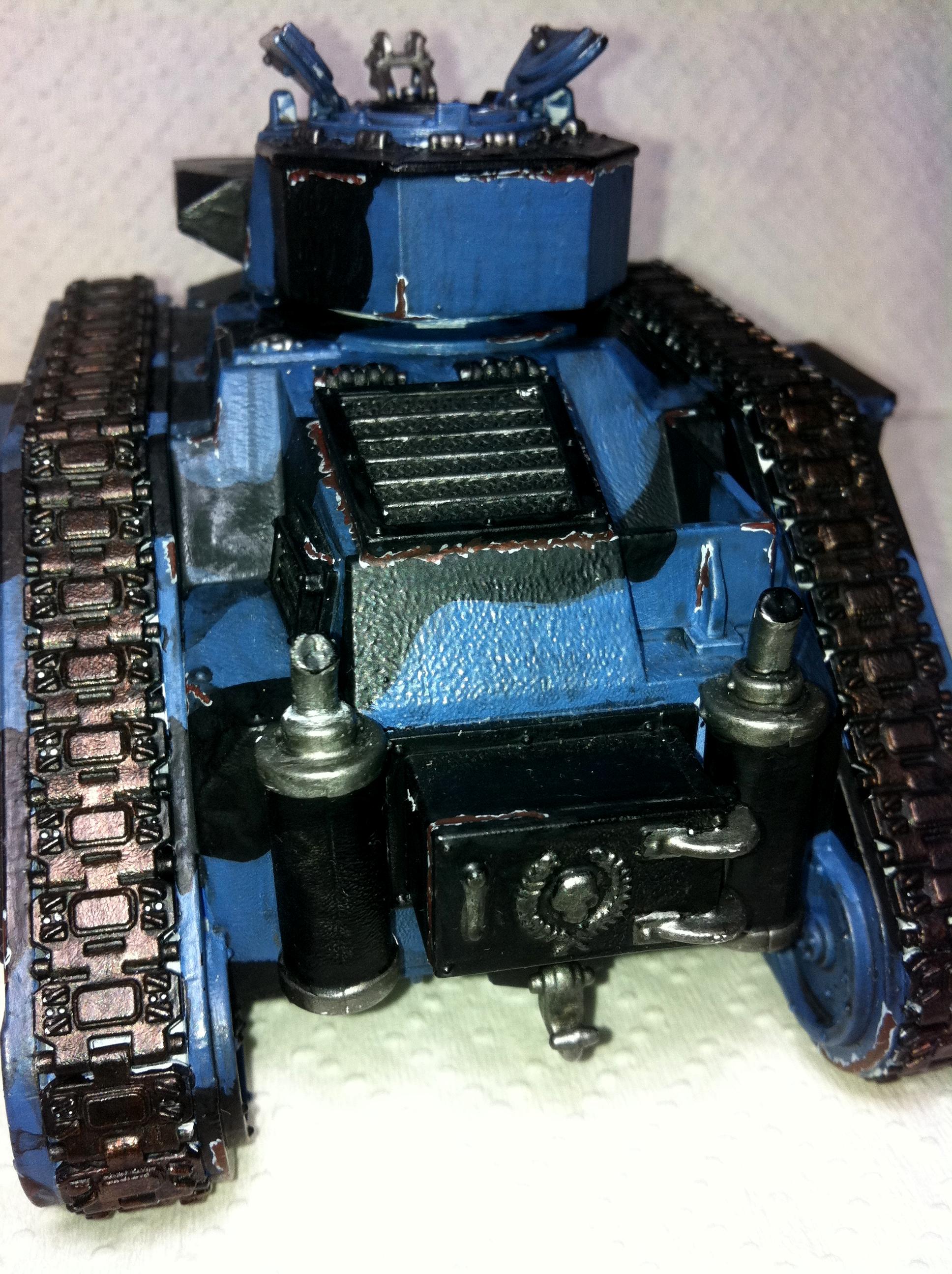 Battle, Camouflage, Chipped, Damage, Exterminator, Guard, Imperial, Imperial Guard, Leman, Painting, Russ, Rust, Shadow Grey, Tank, Urban, Weathered