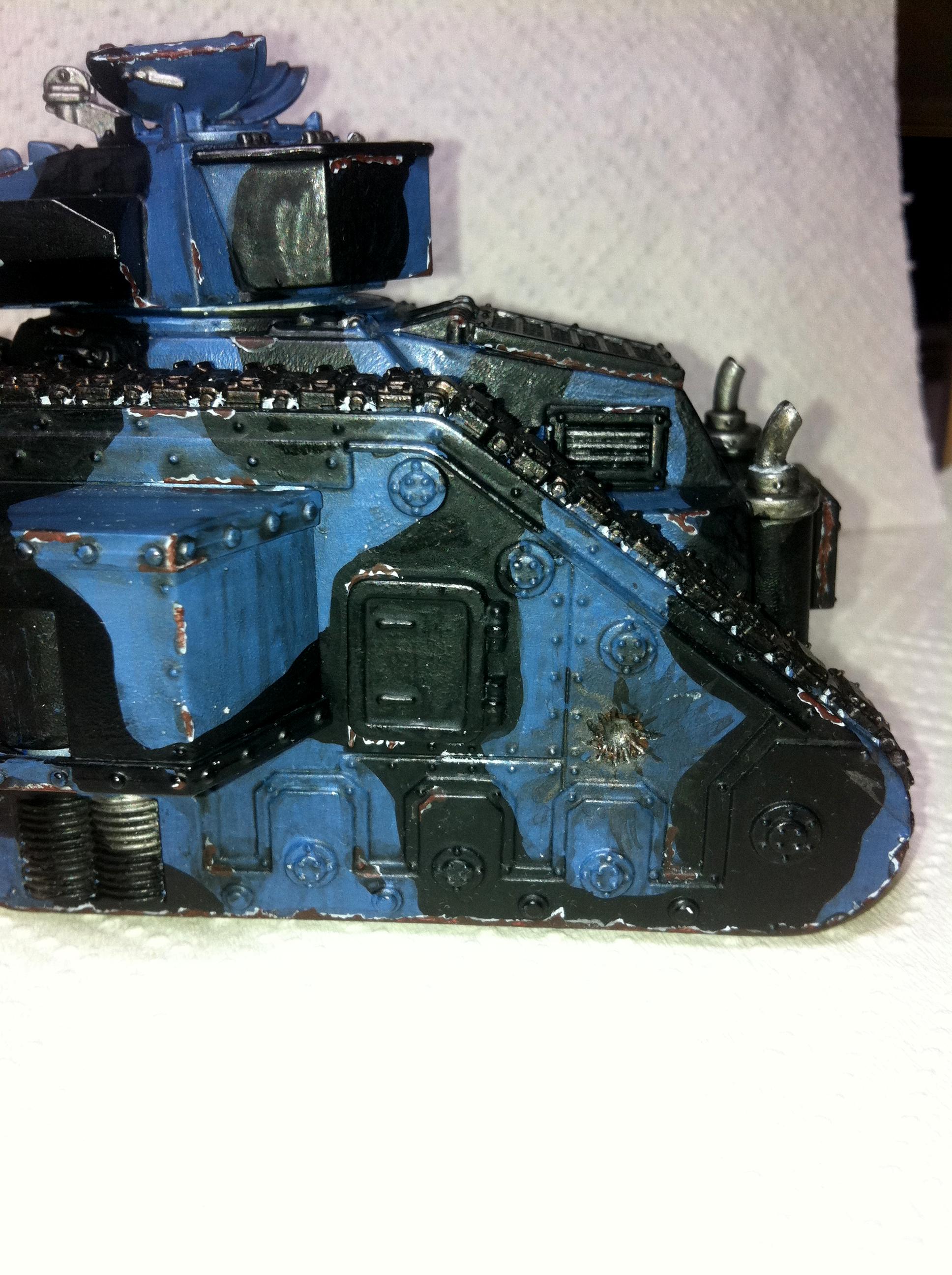 Battle, Camouflage, Chipped, Damage, Exterminator, Guard, Imperial, Imperial Guard, Leman, Painting, Russ, Rust, Shadow Grey, Tank, Urban, Weathered