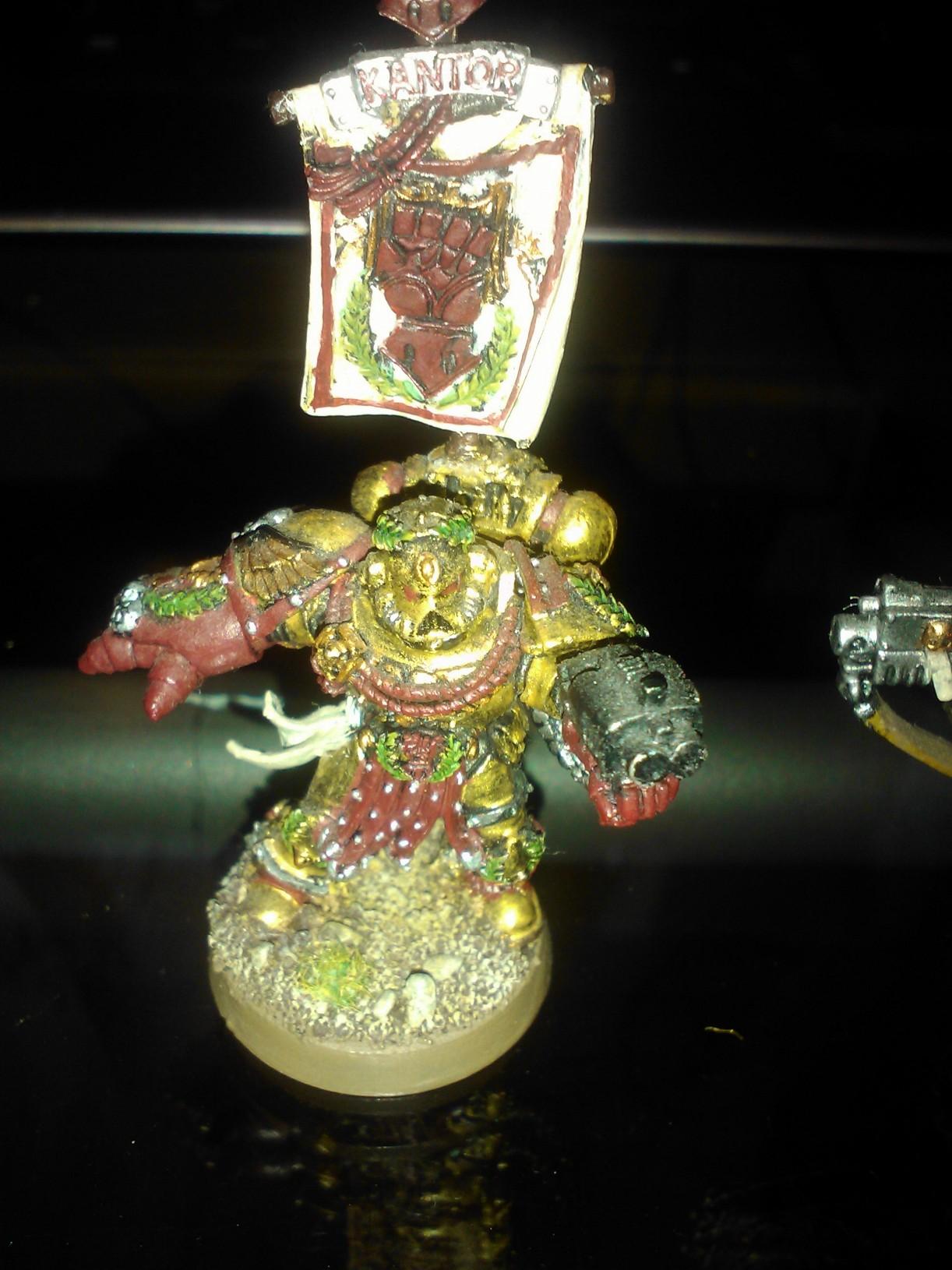 Banner, Bling, Chapter Master, Gold, Pedro Kantor, Power Fist, Space Marines, Warhammer 40,000