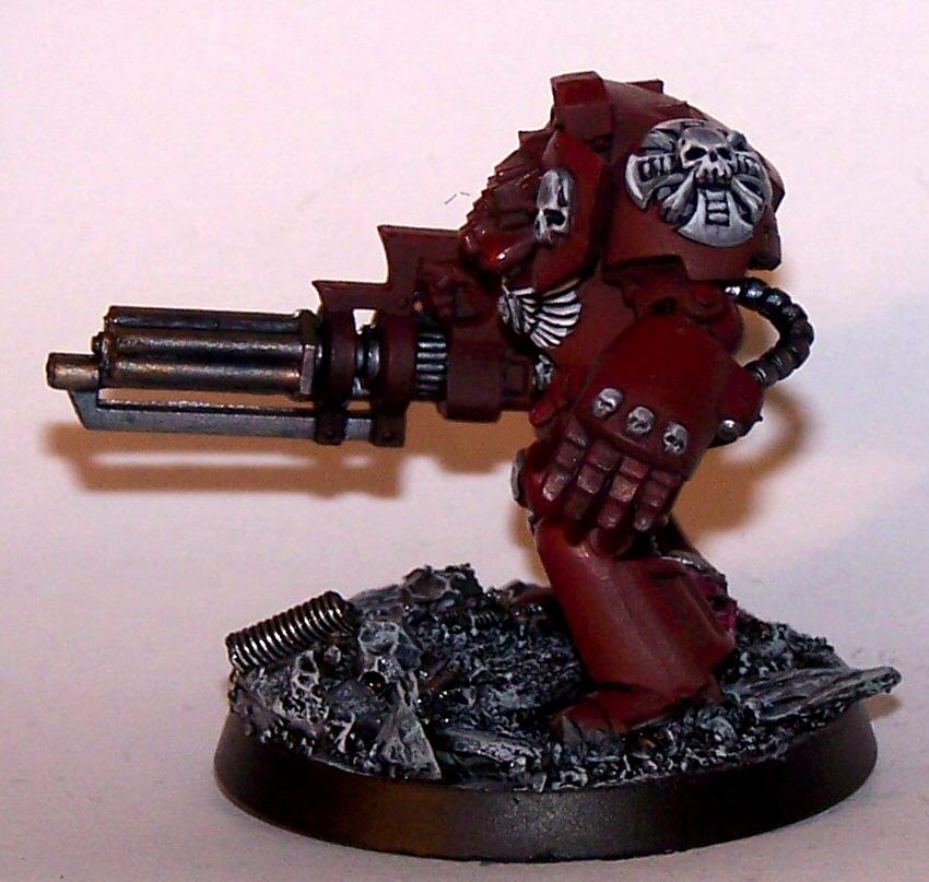 Emperor's Wings, Emperor's Wings Chapter, Space Marines, Terminator Armor, Terminator With Assault Cannon, Work In Progress