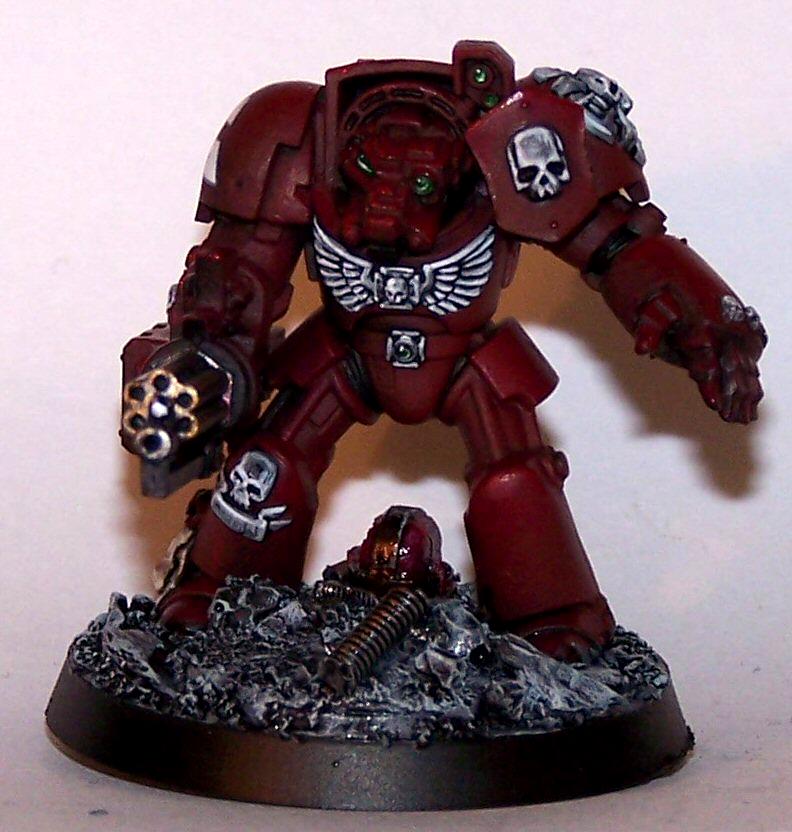 Emperor's Wings, Emperor's Wings Chapter, Space Marines, Terminator Armor, Terminator With Assault Cannon, Work In Progress