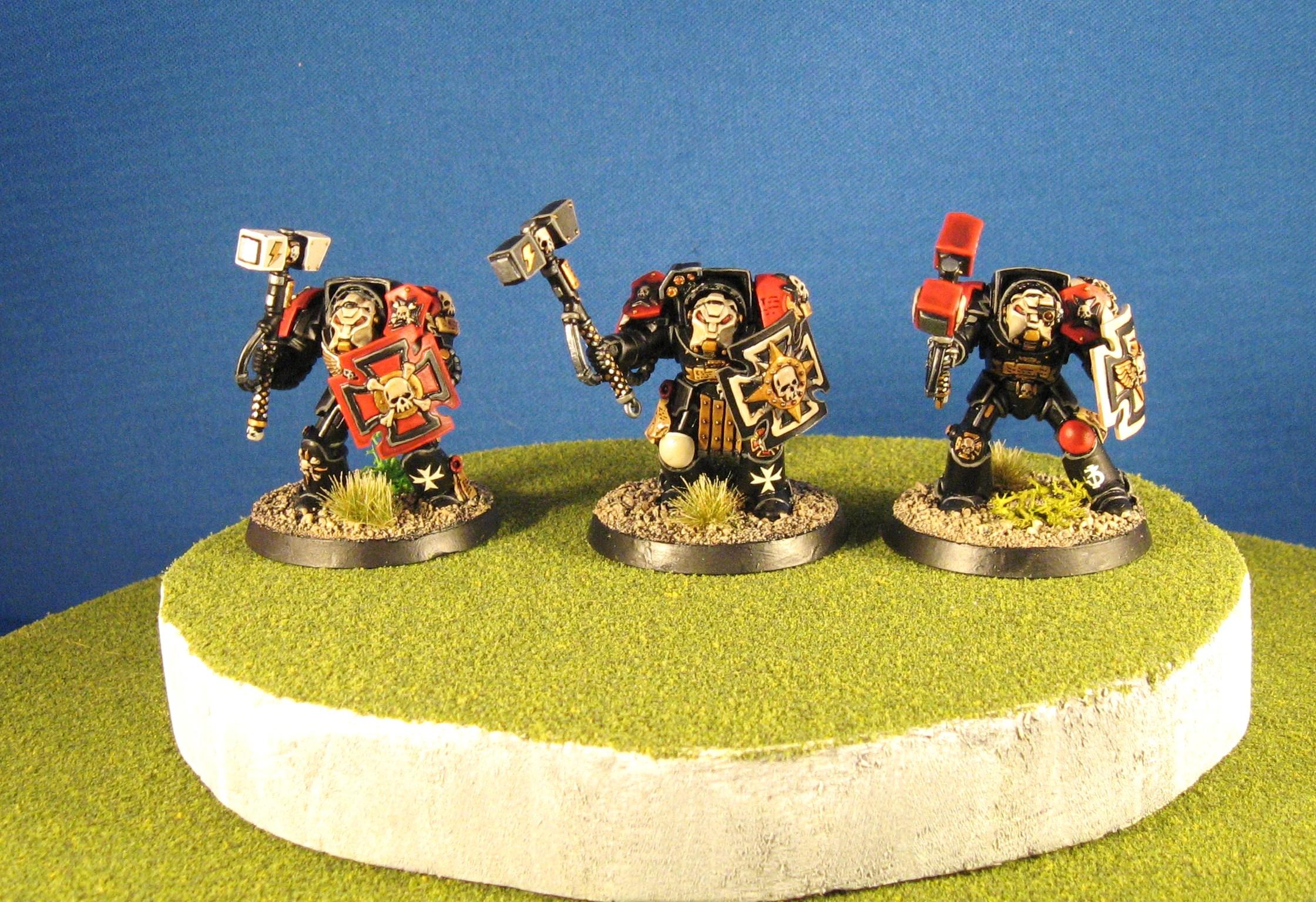 Assault Terminator, Black Templars, Storm Shields, Thunder Hammer