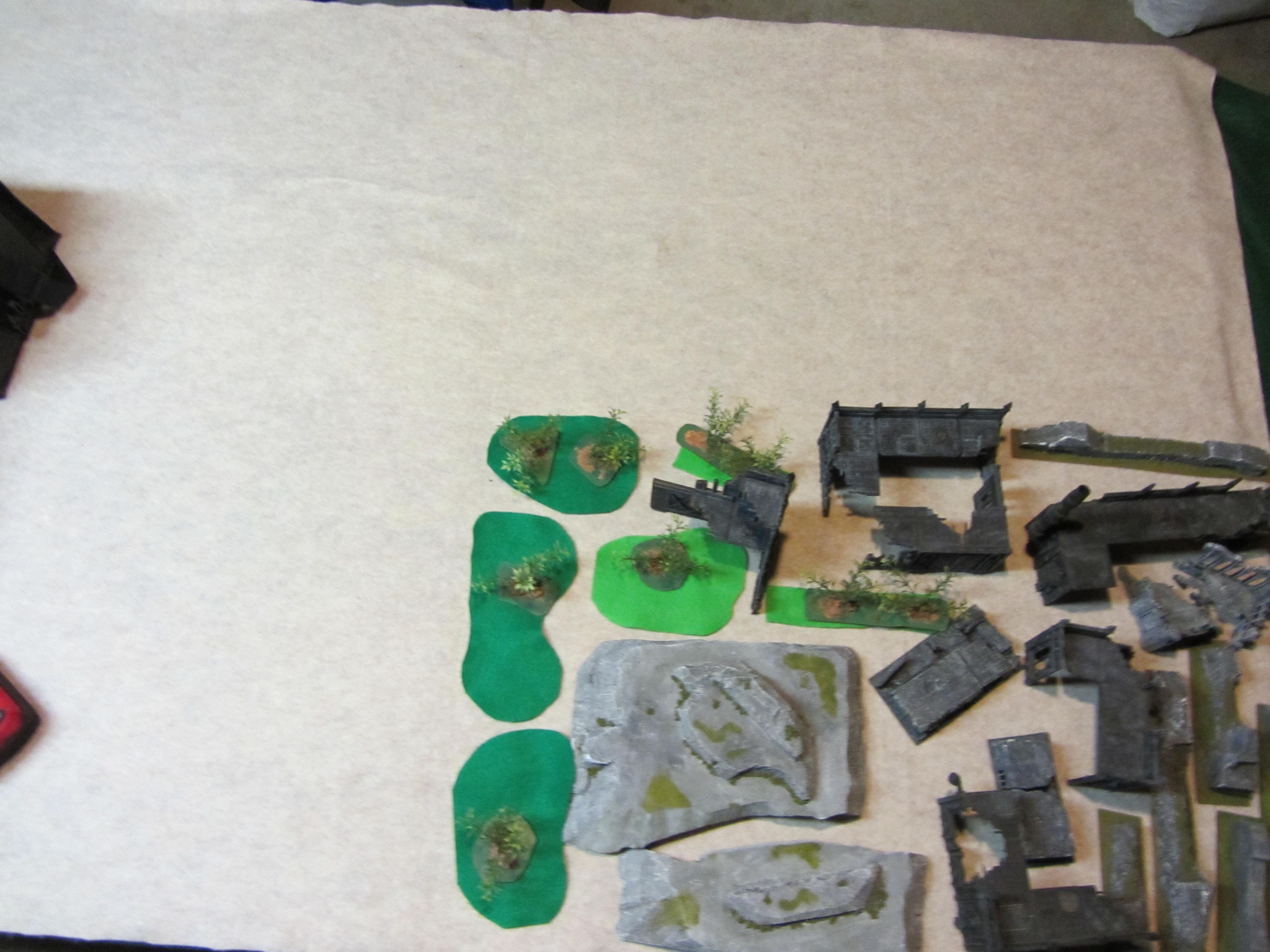 pre-game terrain set up