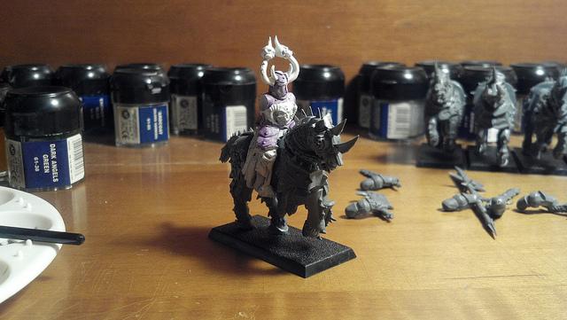 He had no arms and was wearing purple armor, he needed his steed!