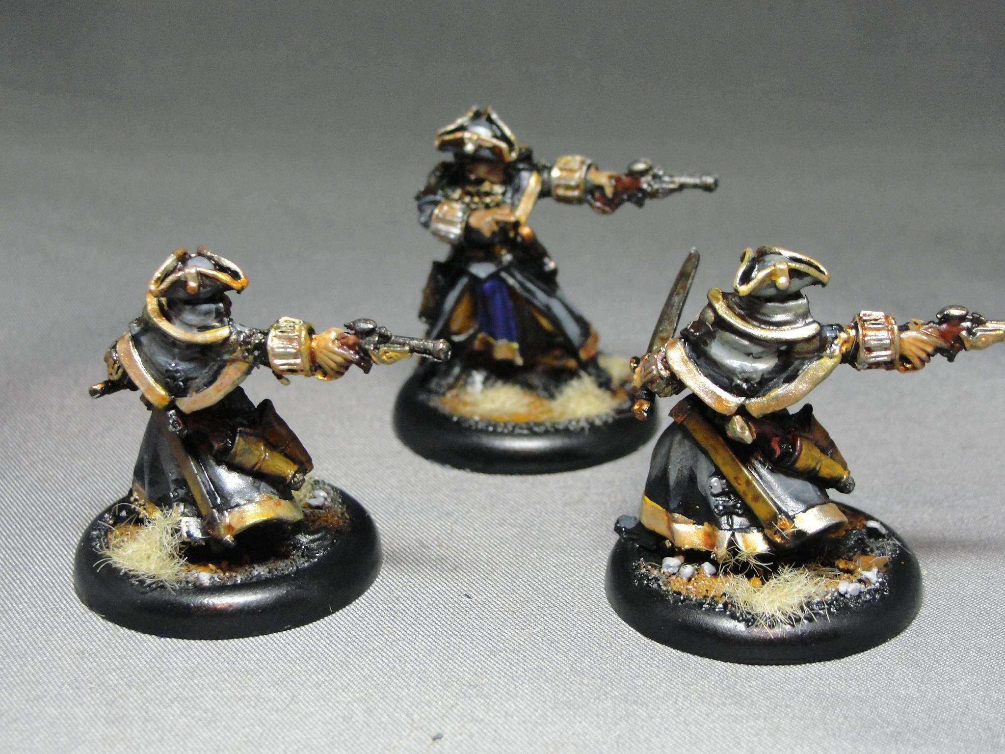 Warmachine, Mercenaries, Arcane Tempest Gun Mages, Amethyst Rose Gun Mages