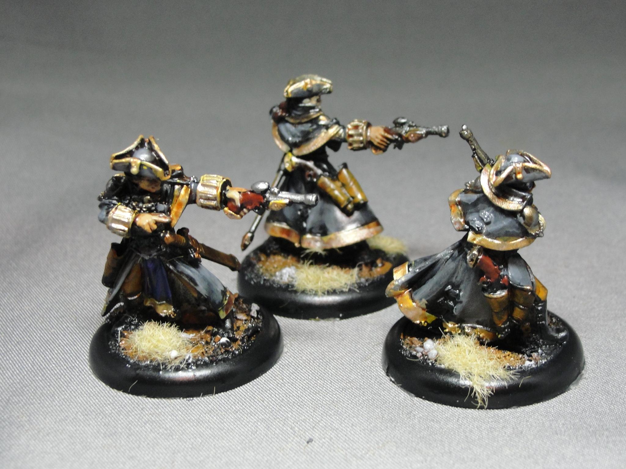 Warmachine, Mercenaries, Arcane Tempest Gun Mages, Amethyst Rose Gun Mages