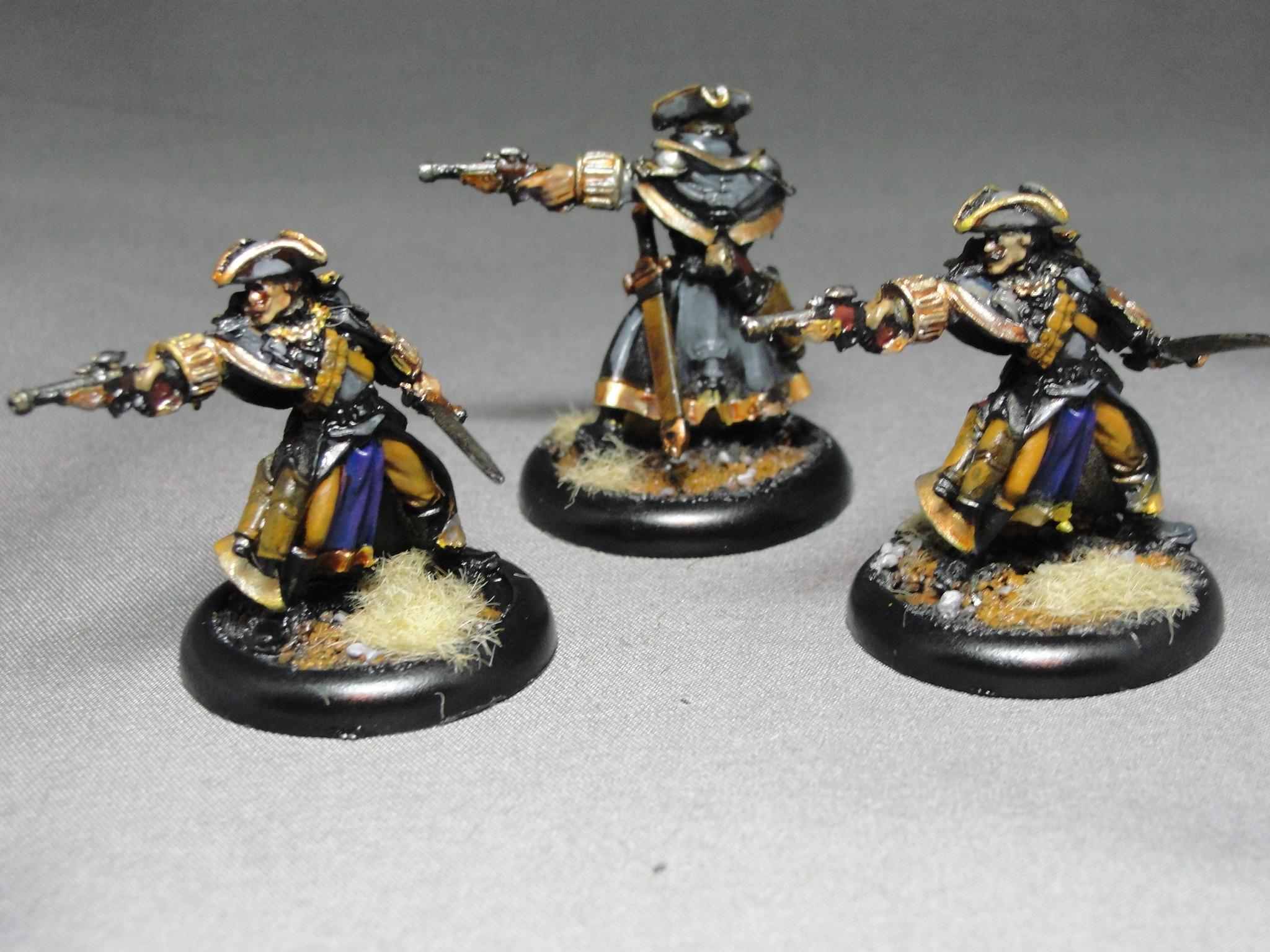 Warmachine, Mercenaries, Arcane Tempest Gun Mages, Amethyst Rose Gun Mages