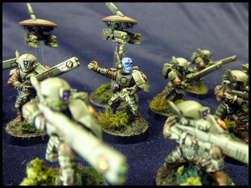 Drone, Fire Warriors, Green, Tau, Warhammer 40,000, Warhammer Fantasy