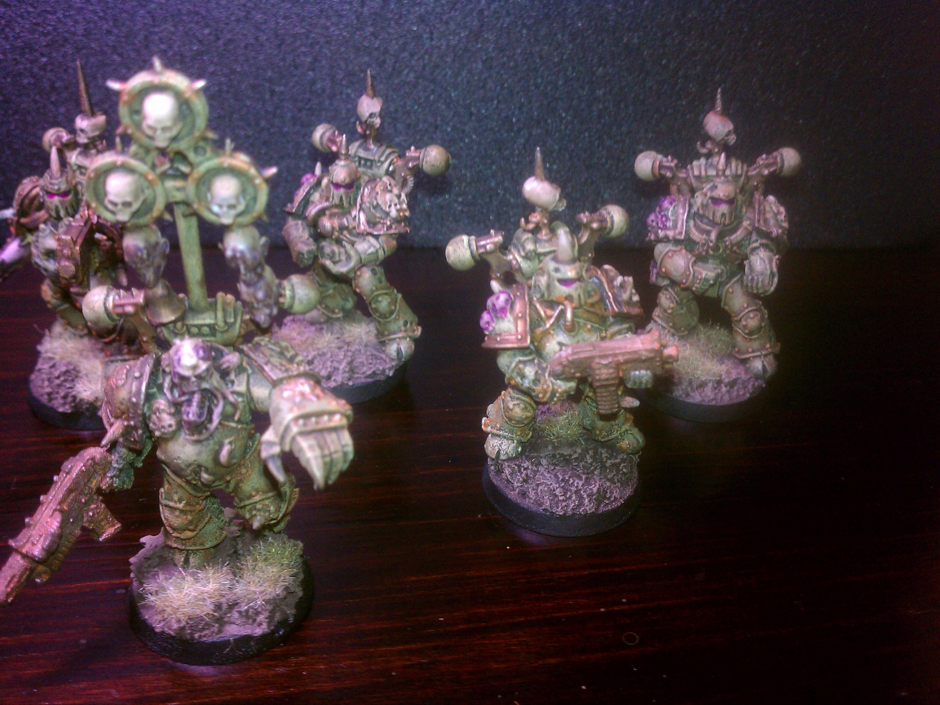 Chaos, Death, Guard, Plague, Space, Space Marines, Squad, Warhammer 40,000