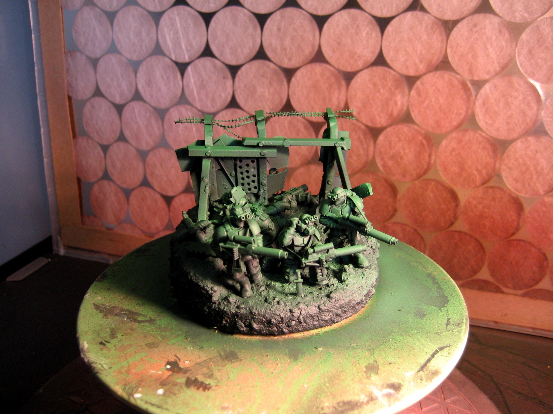First coats applied