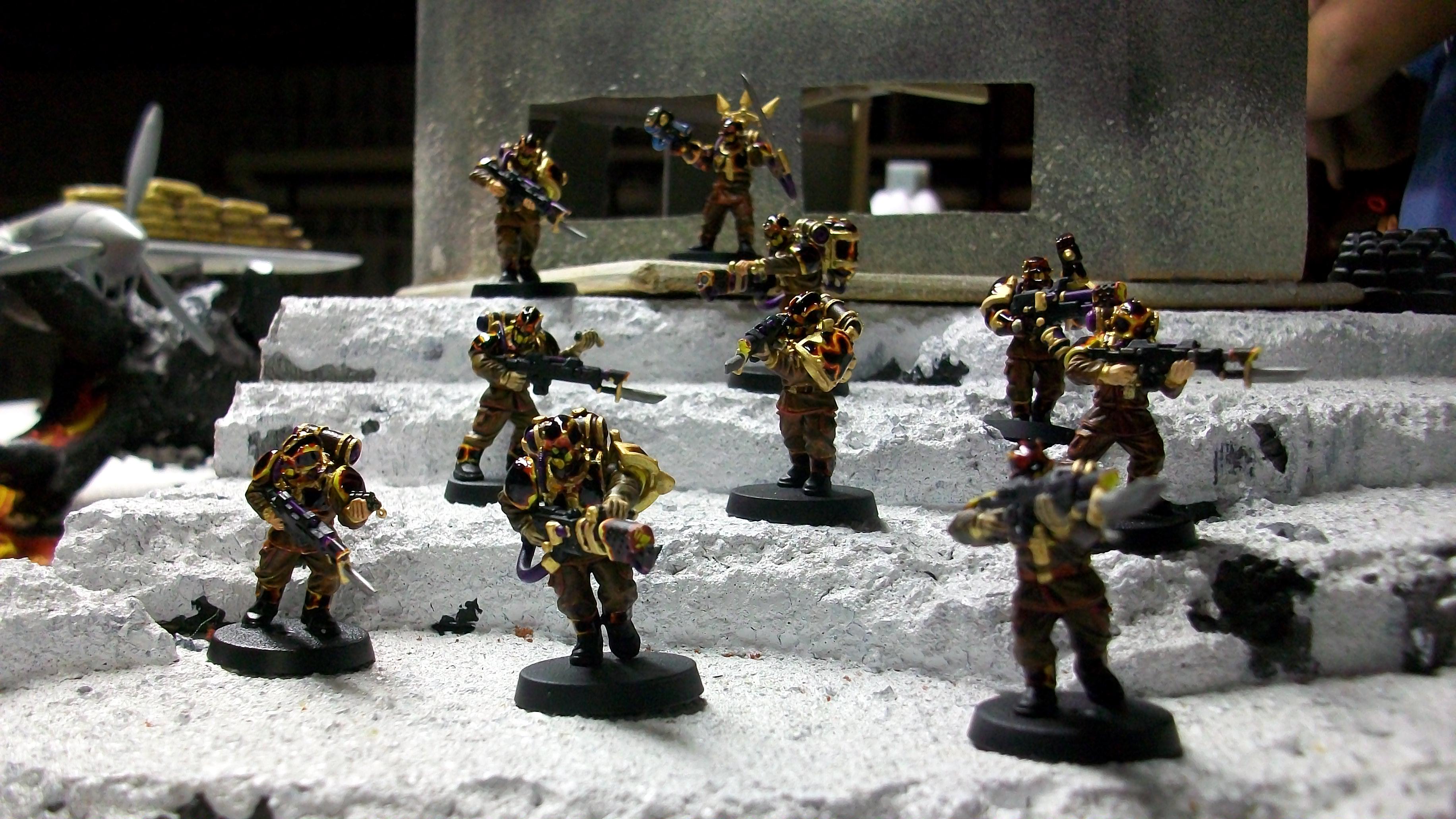 Chaos, Conversion, Disciples Of Xaphan, Elites, Enforcer, Flamethrower, Heretics, Icy, Khorne, Lava, Renegades, Terrain