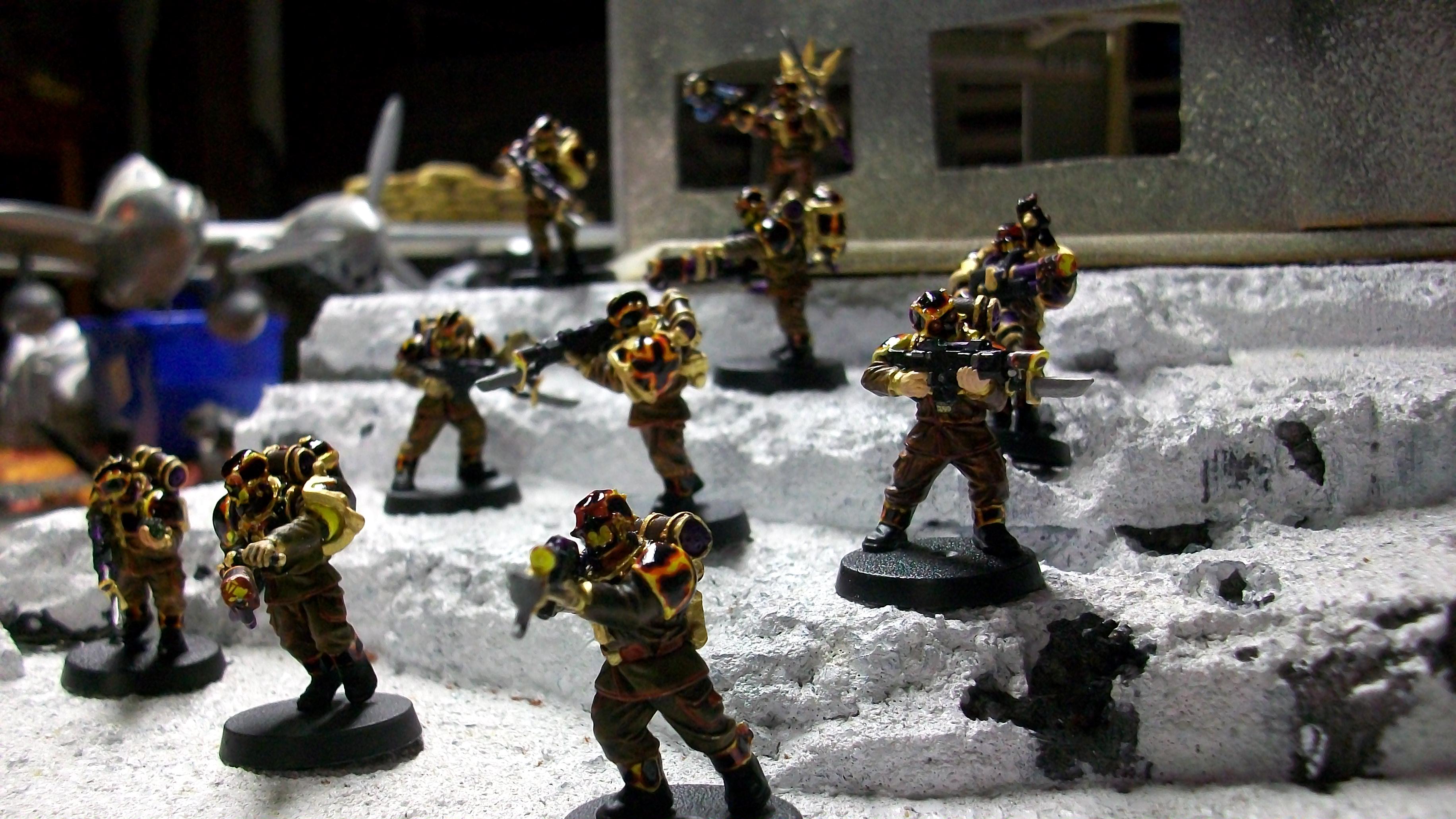 Chaos, Conversion, Disciples Of Xaphan, Elites, Enforcer, Flamethrower, Heretics, Icy, Khorne, Lava, Renegades, Terrain