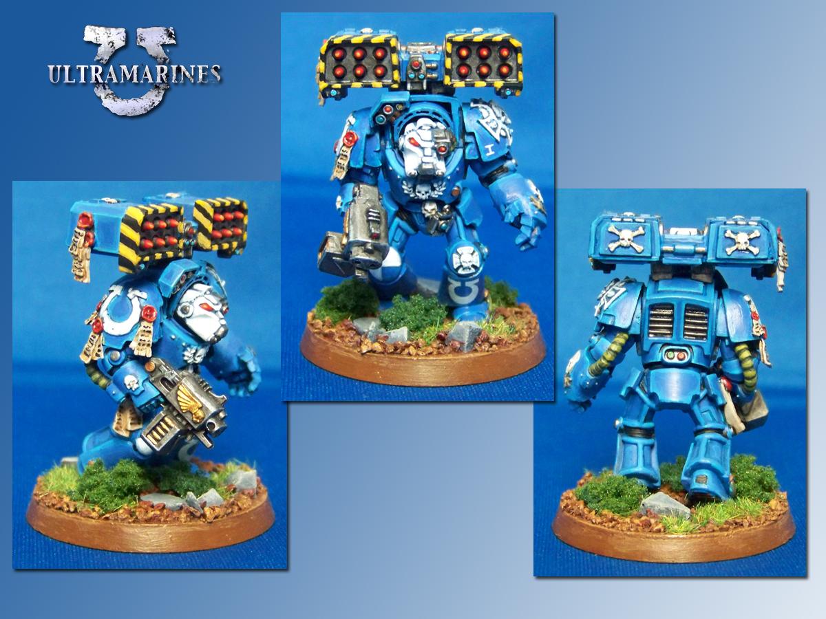 Cyclone Missile Launcher, Forge World, Space Marines, Terminator Armor, Ultramarines, Warhammer 40,000