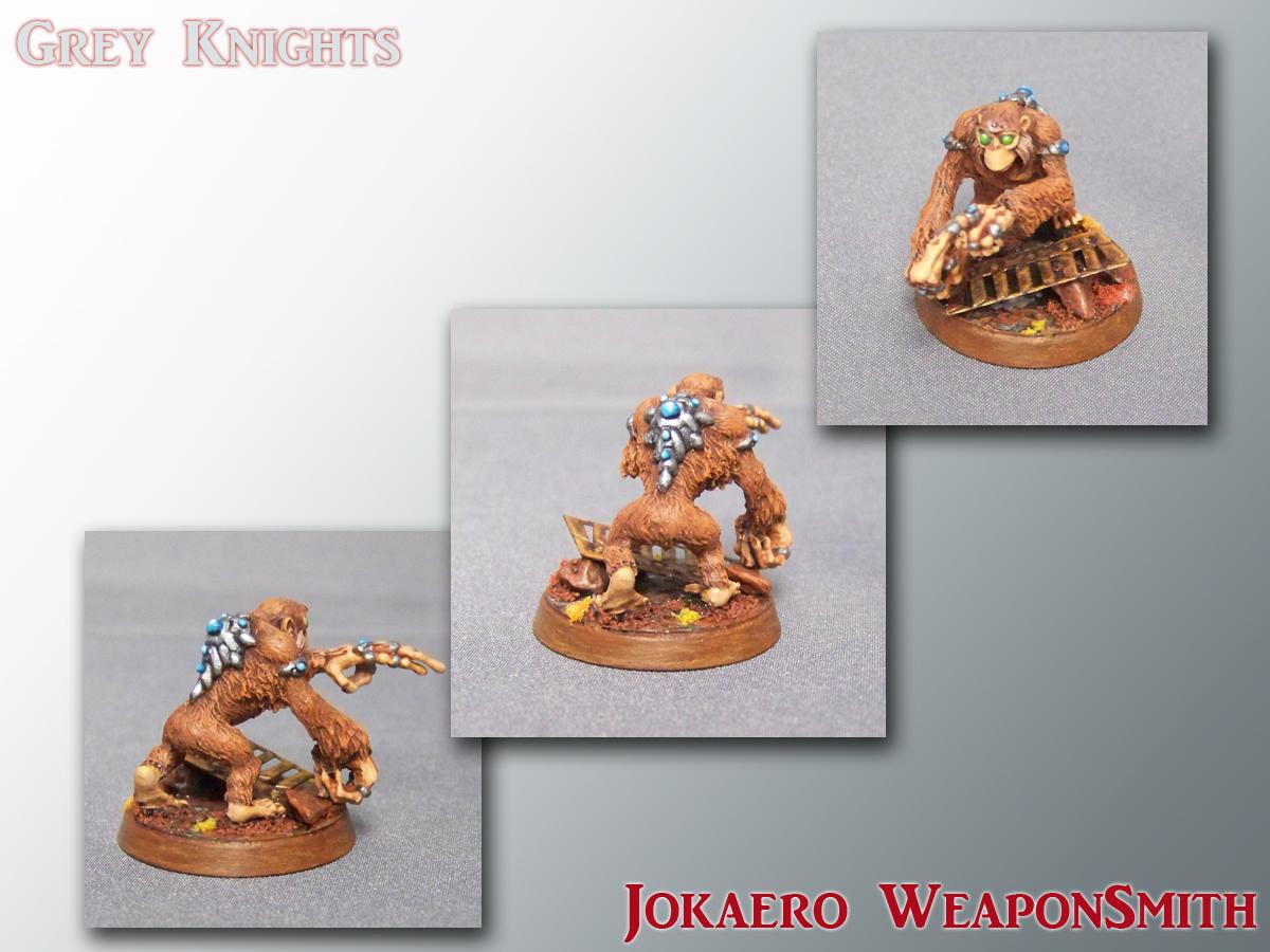 Finecast, Grey Knights, Jokaero Weaponsmith, Space Monkey, Warhammer 40,000