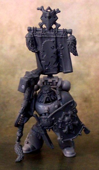 Captain, Kit Bash, Space Wolves, Thunder Hammer &amp; Storm Shield, Work In Progress