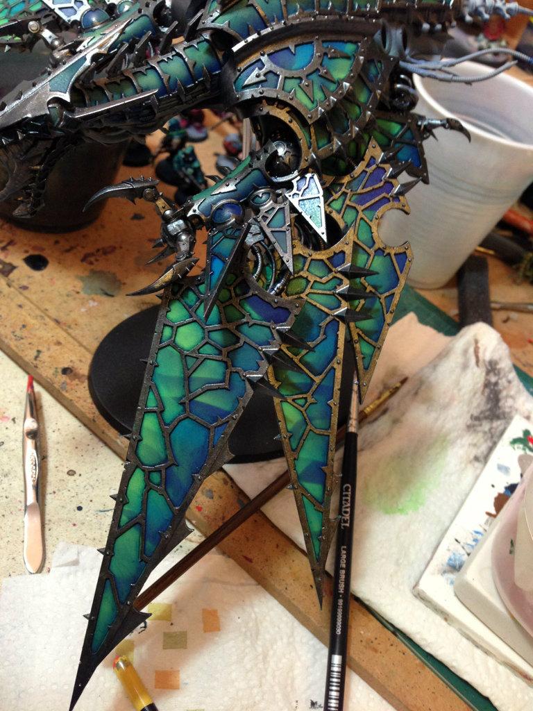 Airbrush, Alpha Legion, Chaos Space Marines, Games Workshop, Warhammer 40,000, Warhammer Fantasy