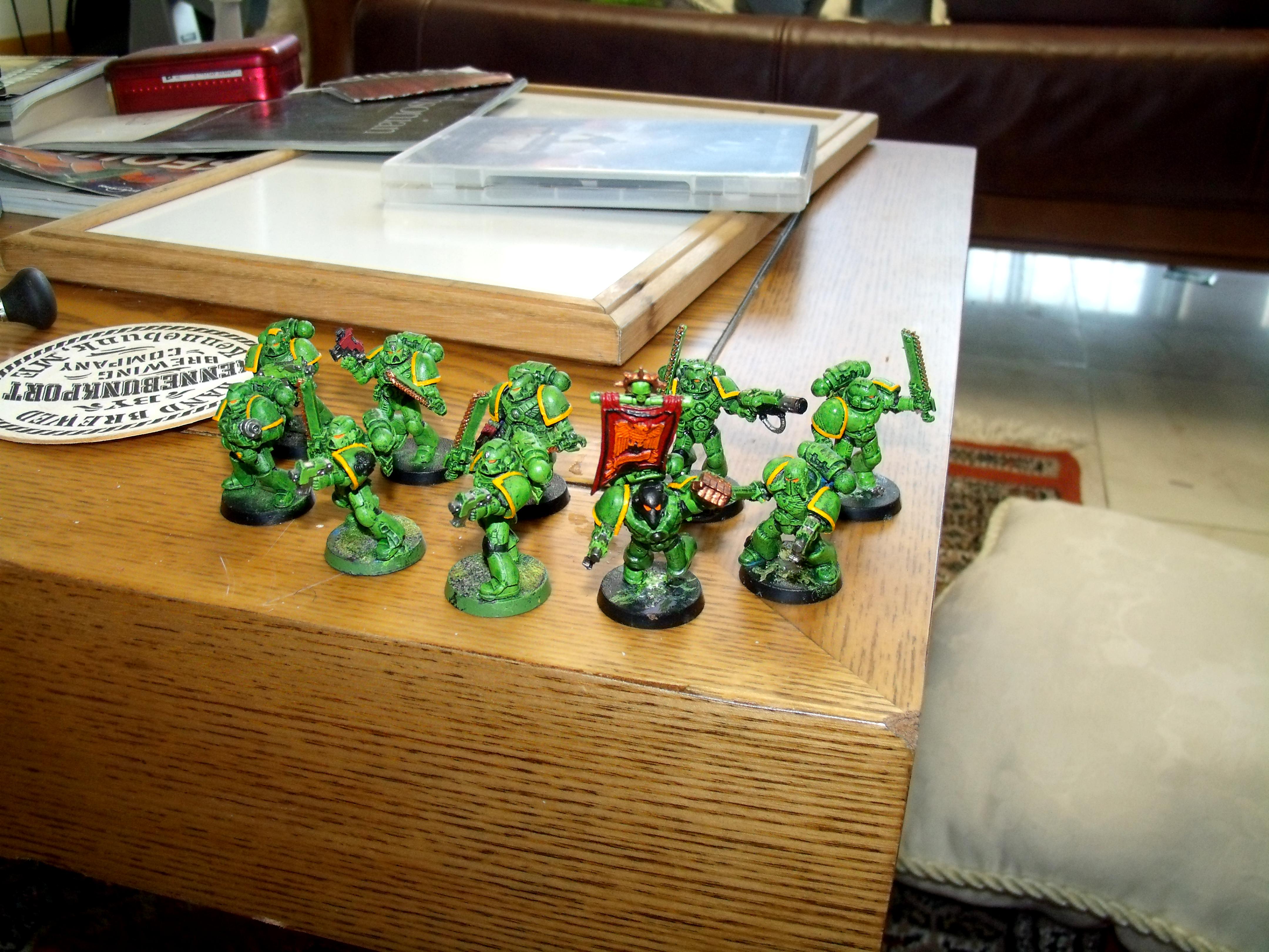 Invaders, Salamanders, Space Marines