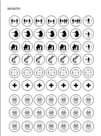 Infantry tokens