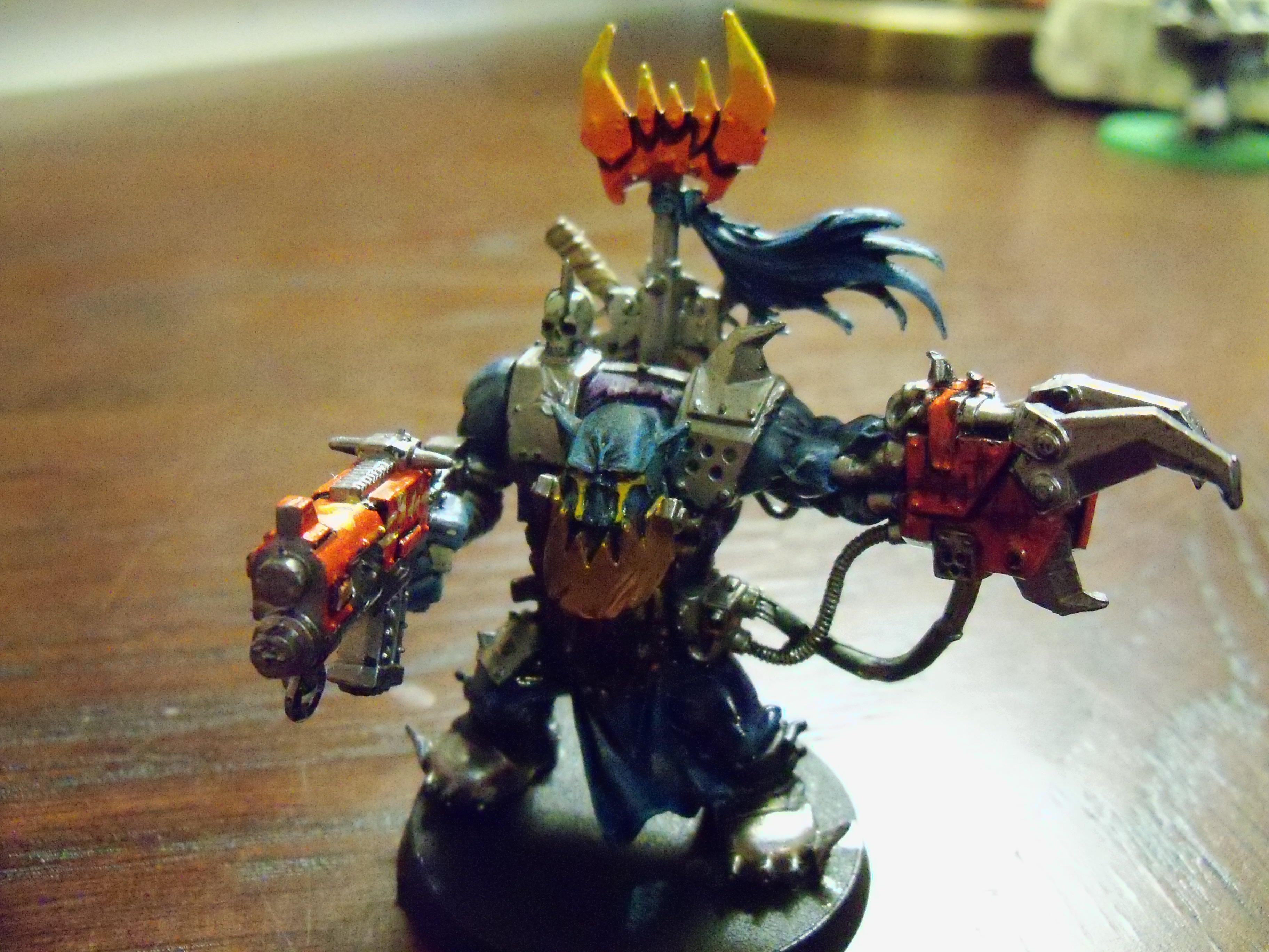 Blue, Ork War Boss, Orks, Warboss