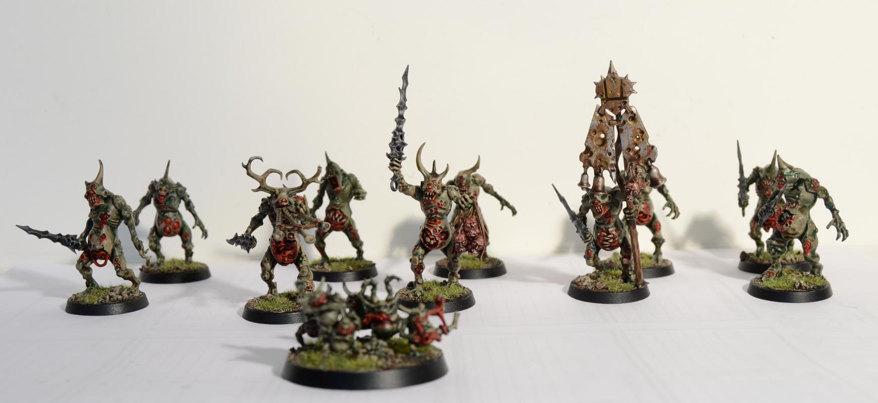 Daemons Of Nurgle, Nurgle, Nurgle Daemons, Nurgle Plaguebearers, Nurglings, Plaguebearers