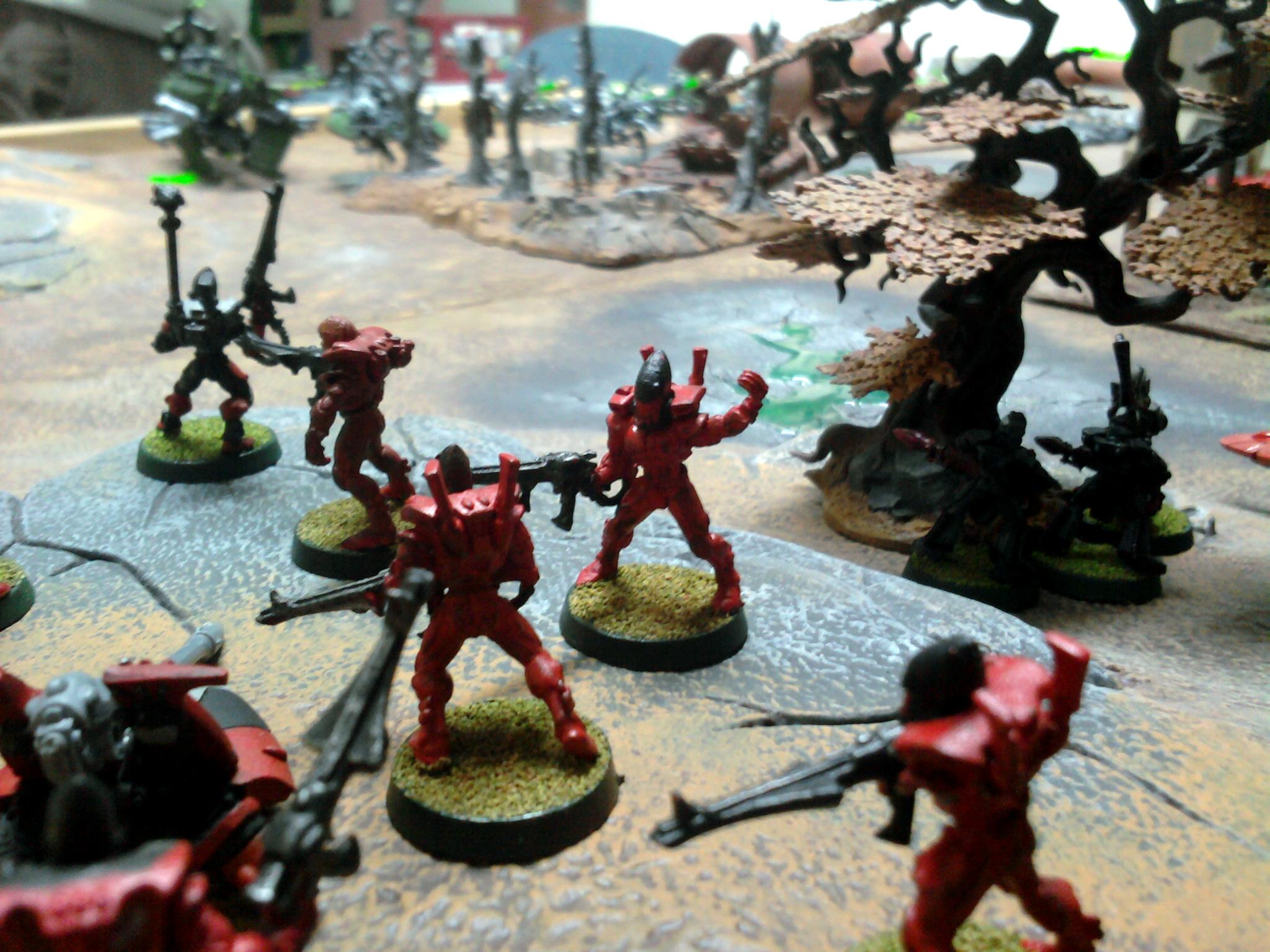 Bat Rep, Battle Report, Eldar, Game Table, Necrons, Terrain