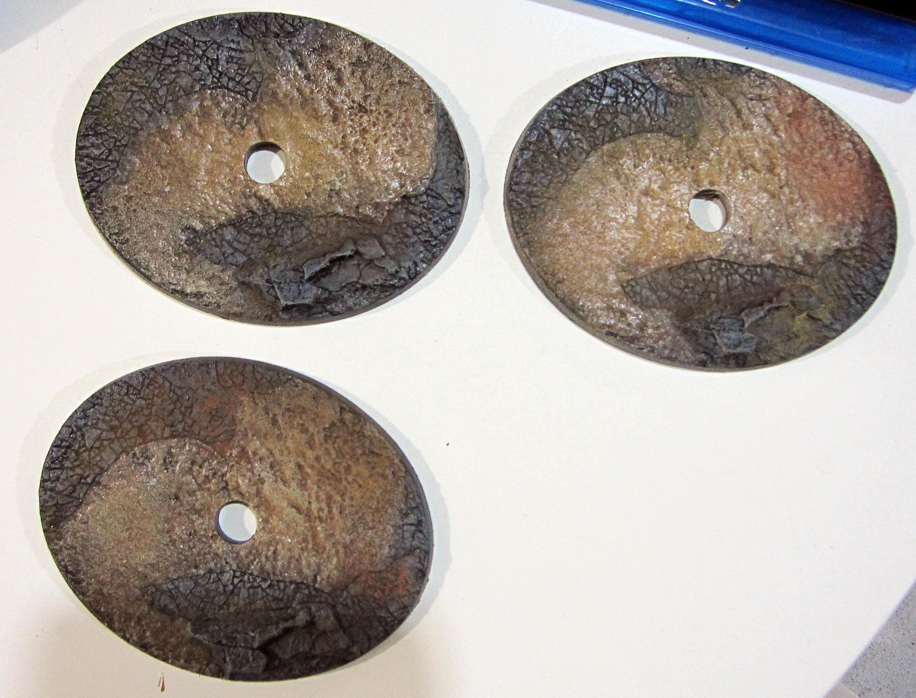 wip desert flight bases for necrons