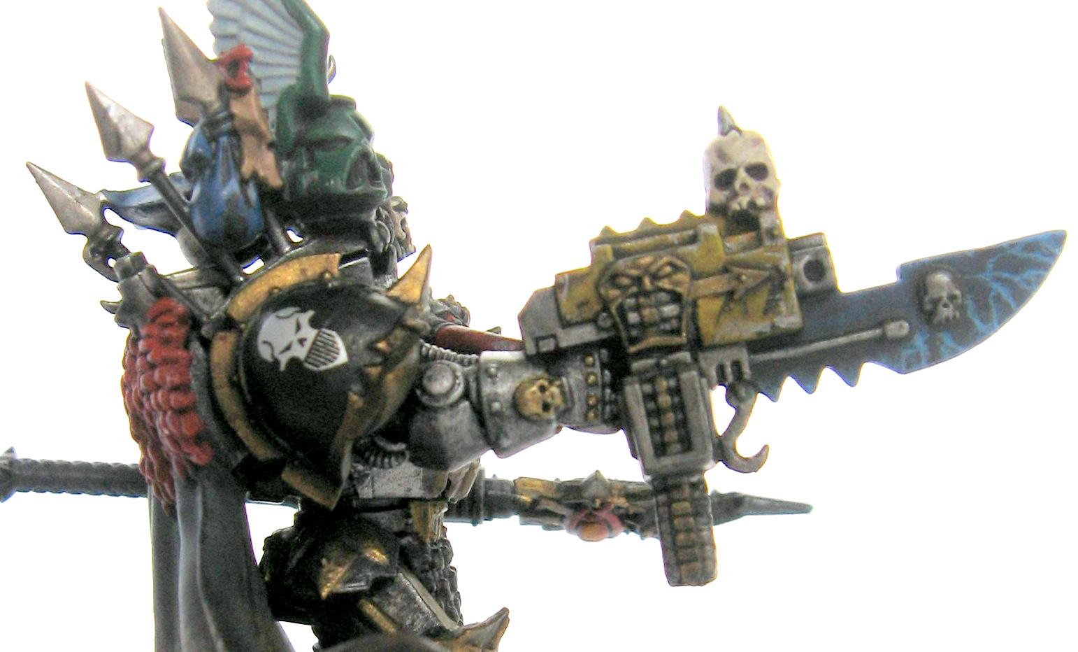 Chaos, Chaosmarines, Iron Warriors Sorcerer detail