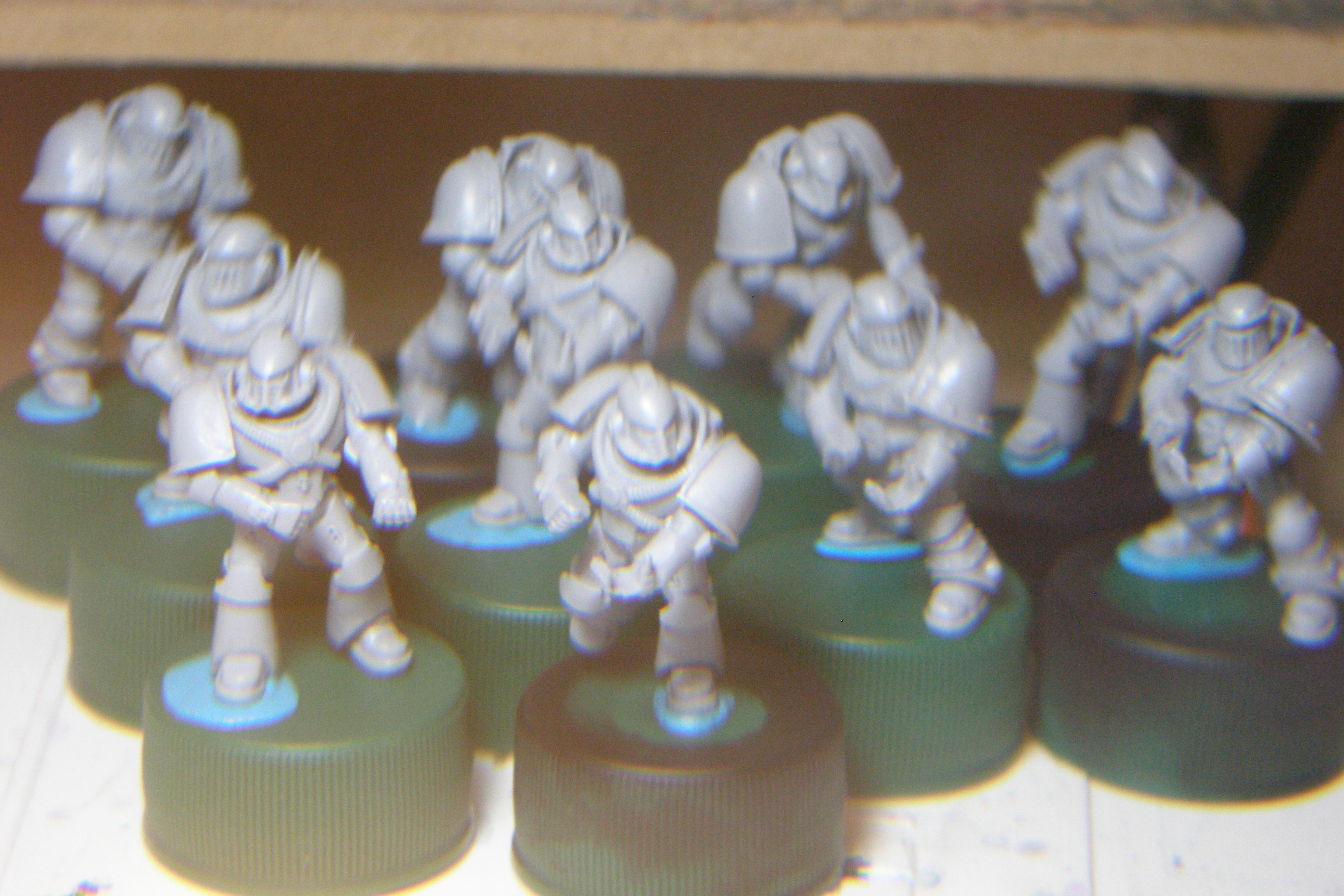Here are the built MK II and MK IV marines