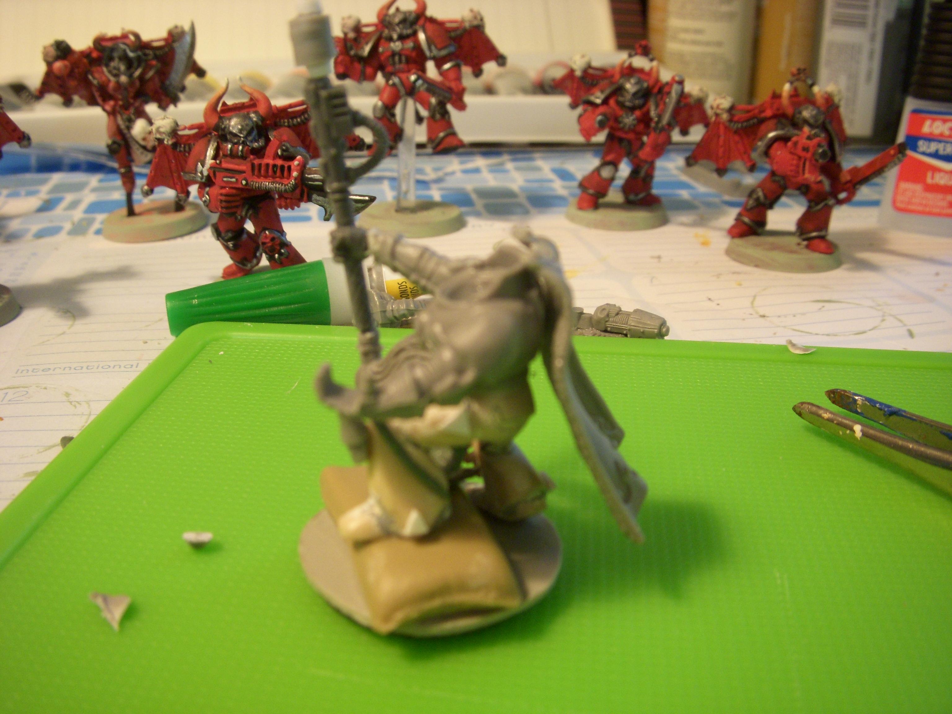 Chaos, Chaos Space Marines, Word Bearers, Work In Progress