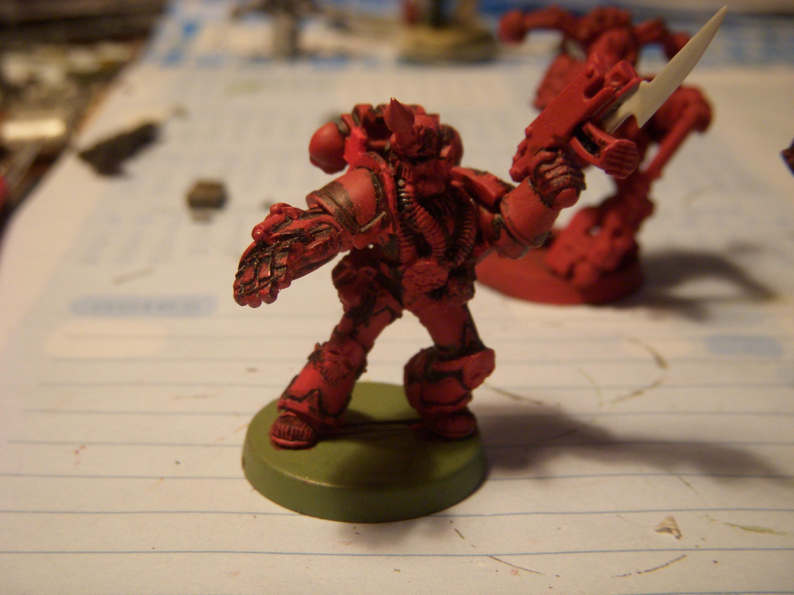 Champion, Chaos, Chaos Space Marines, Word Bearers, Work In Progress