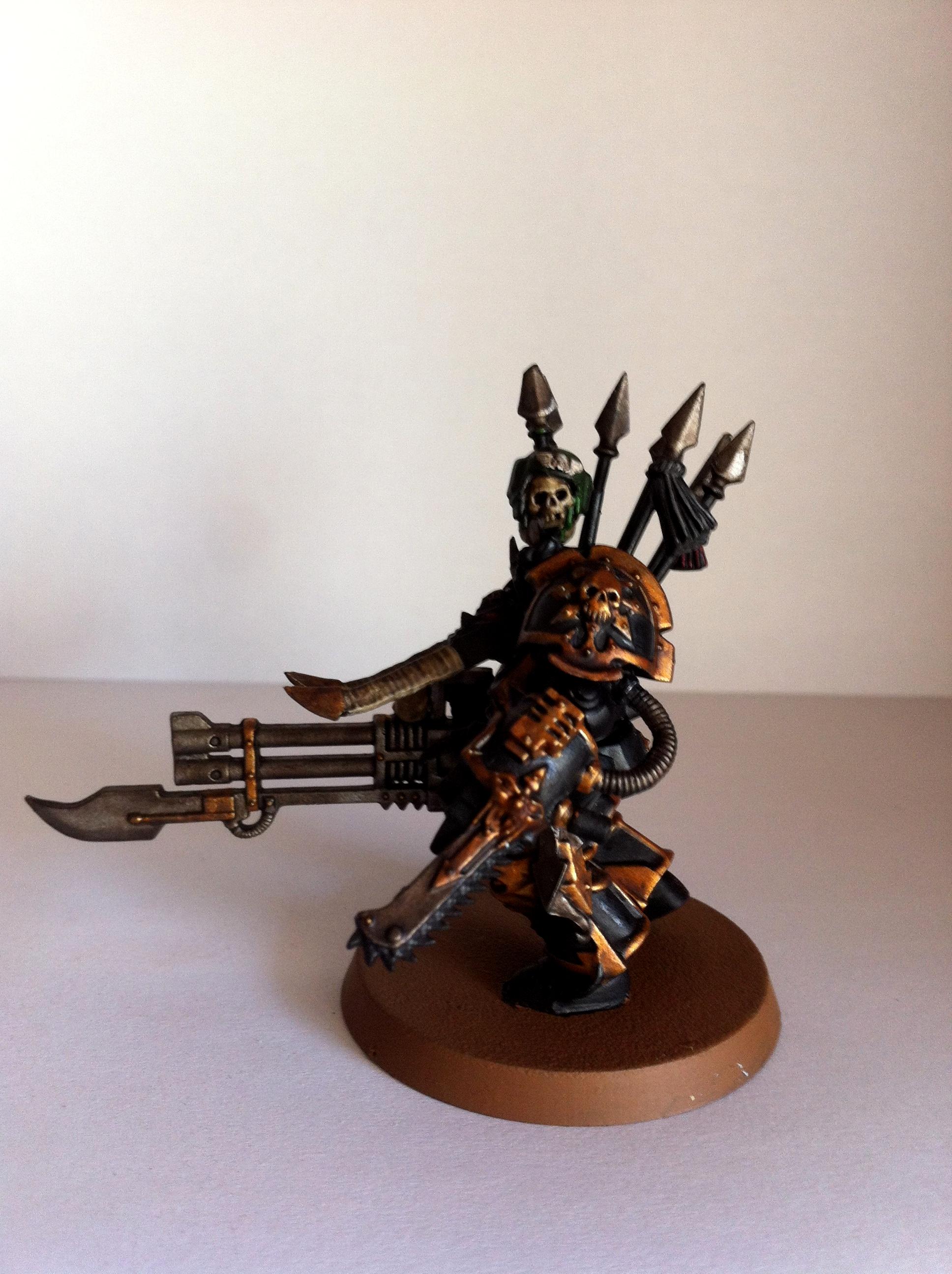 Chaos Terminator Auto Cannon Black Legion