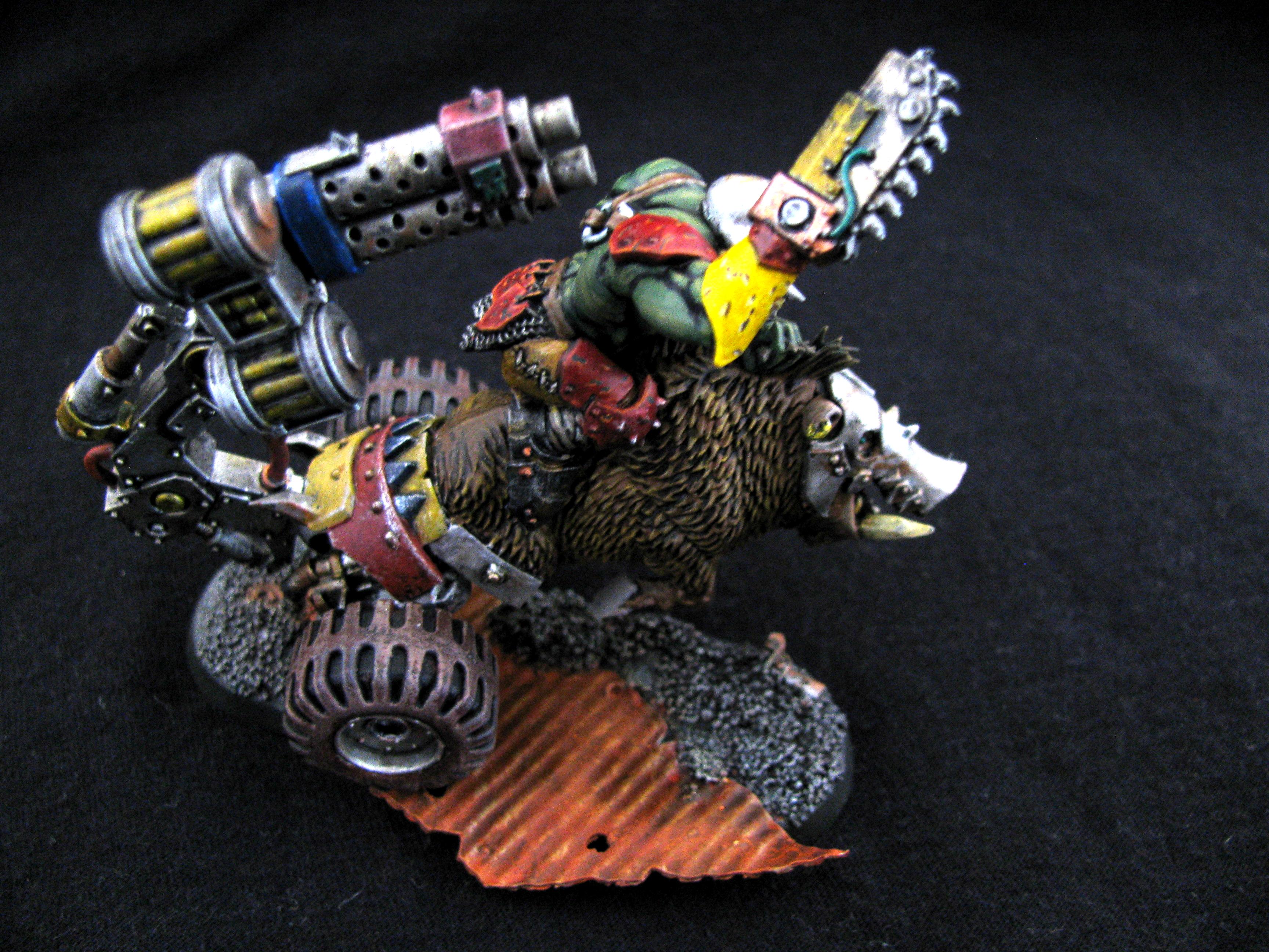 Bike, Conversion, Cyboar, Cyborks, Orks, Warhammer 40,000