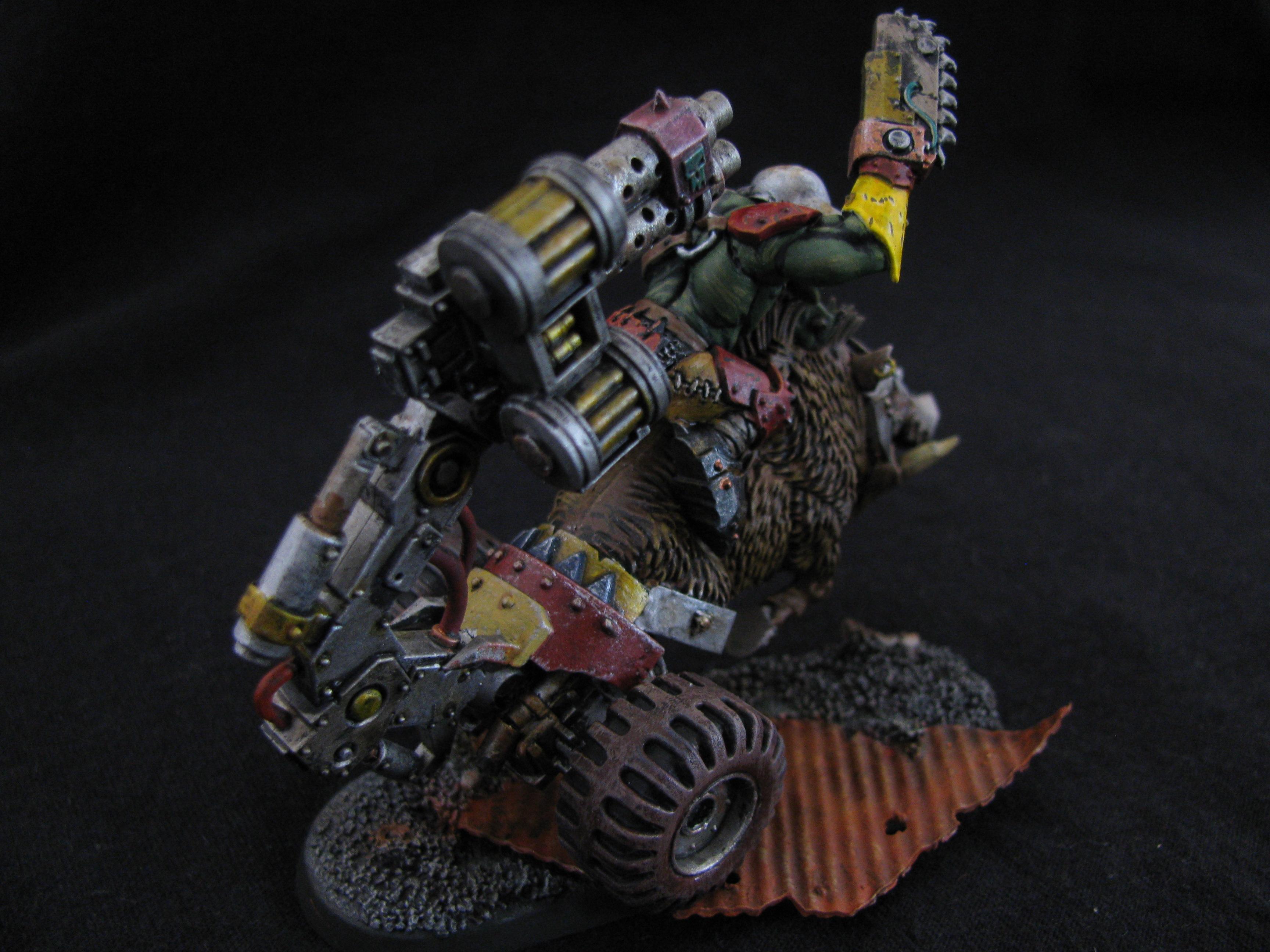 Bike, Conversion, Cyboar, Cyborks, Orks, Warhammer 40,000