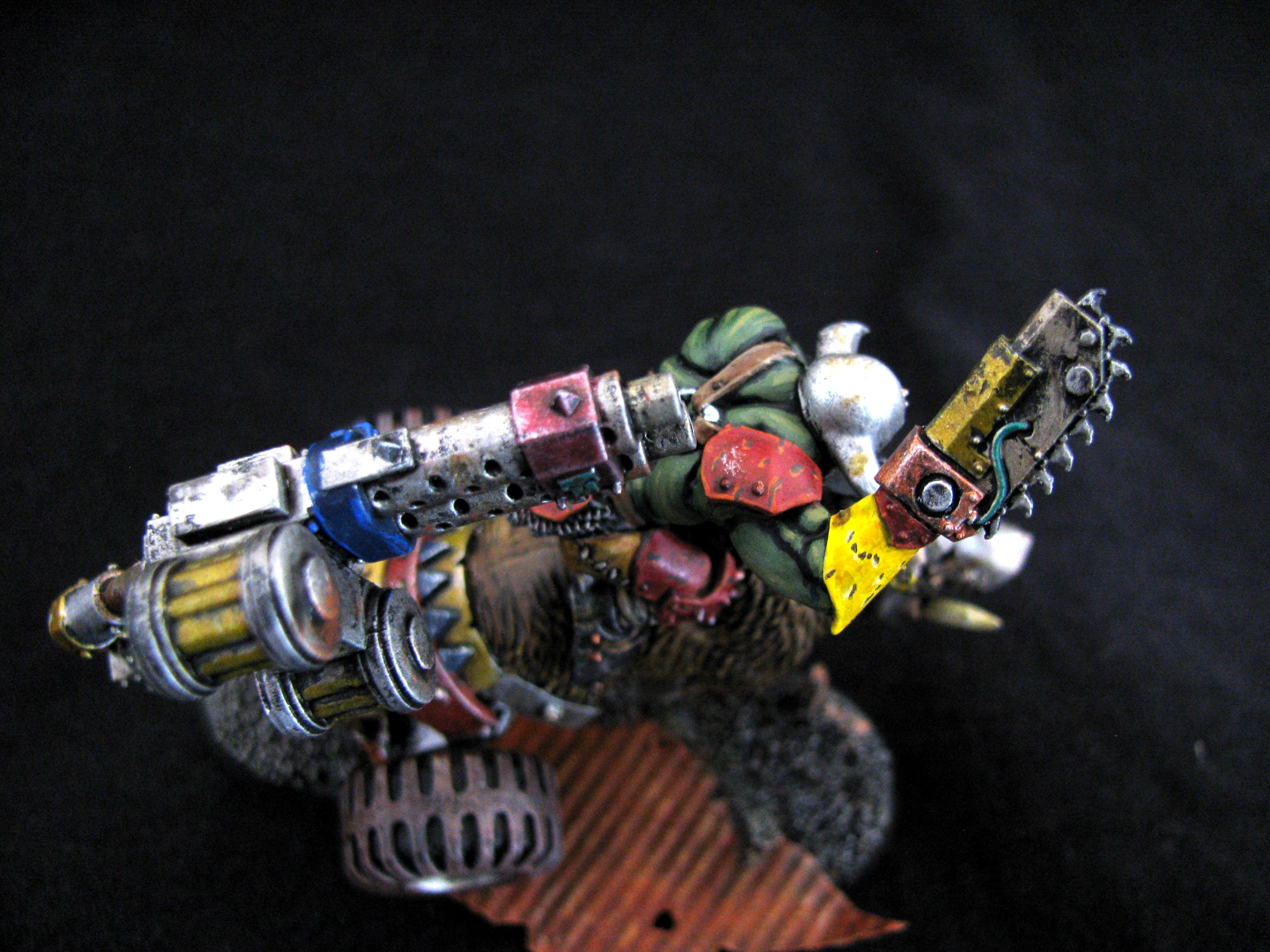Bike, Conversion, Cyboar, Cyborks, Orks, Warhammer 40,000
