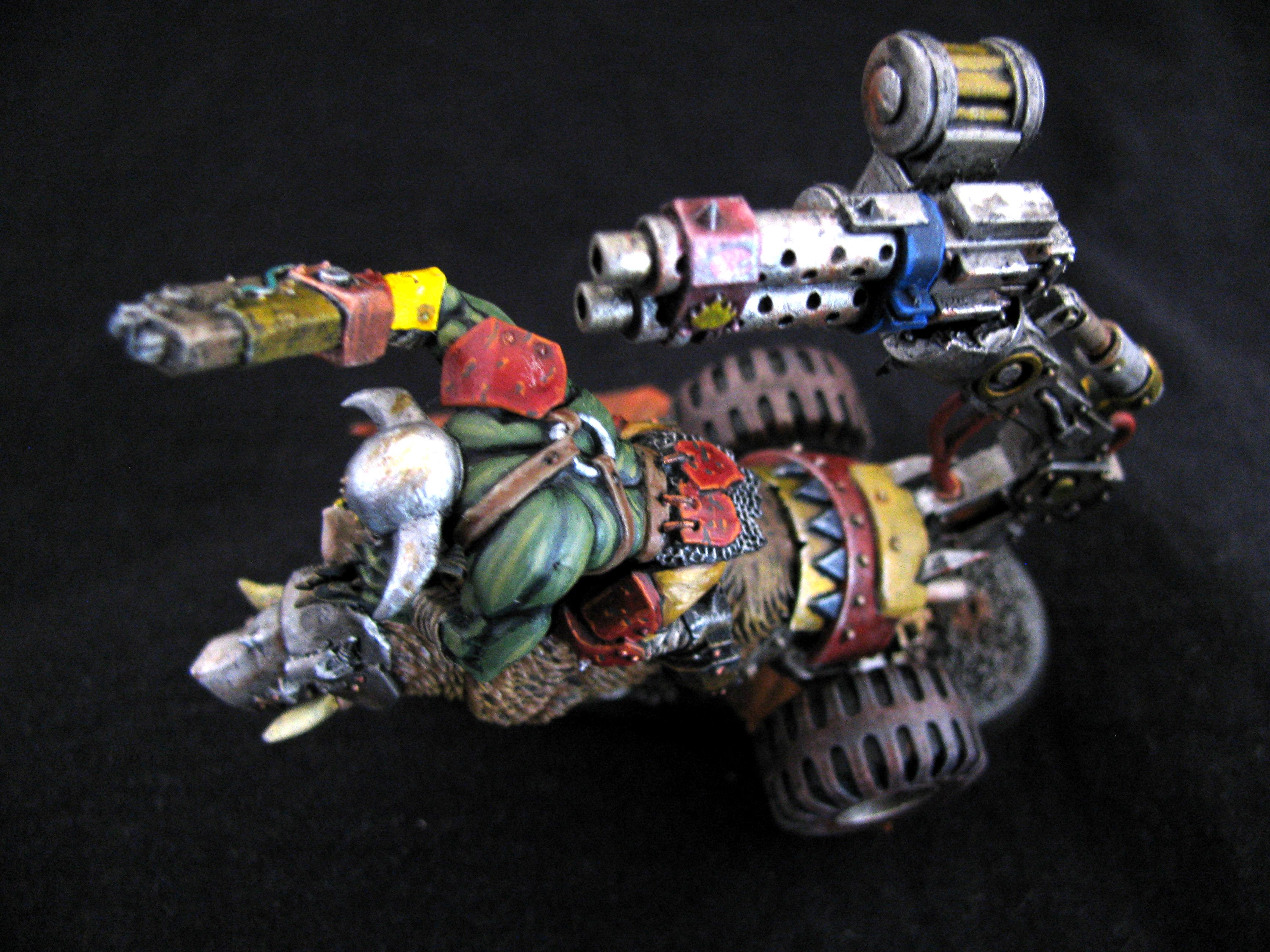 Bike, Conversion, Cyboar, Cyborks, Orks, Warhammer 40,000