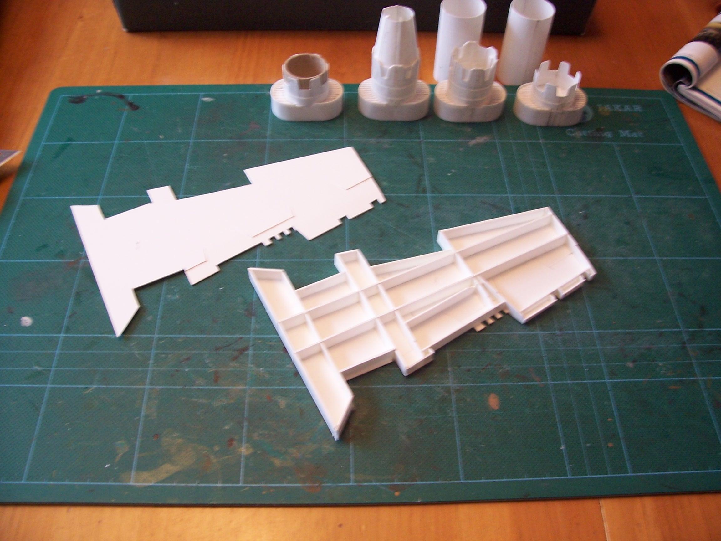 Gunship, Plasticard, Scratch Build, Thunderhawk, Work In Progress